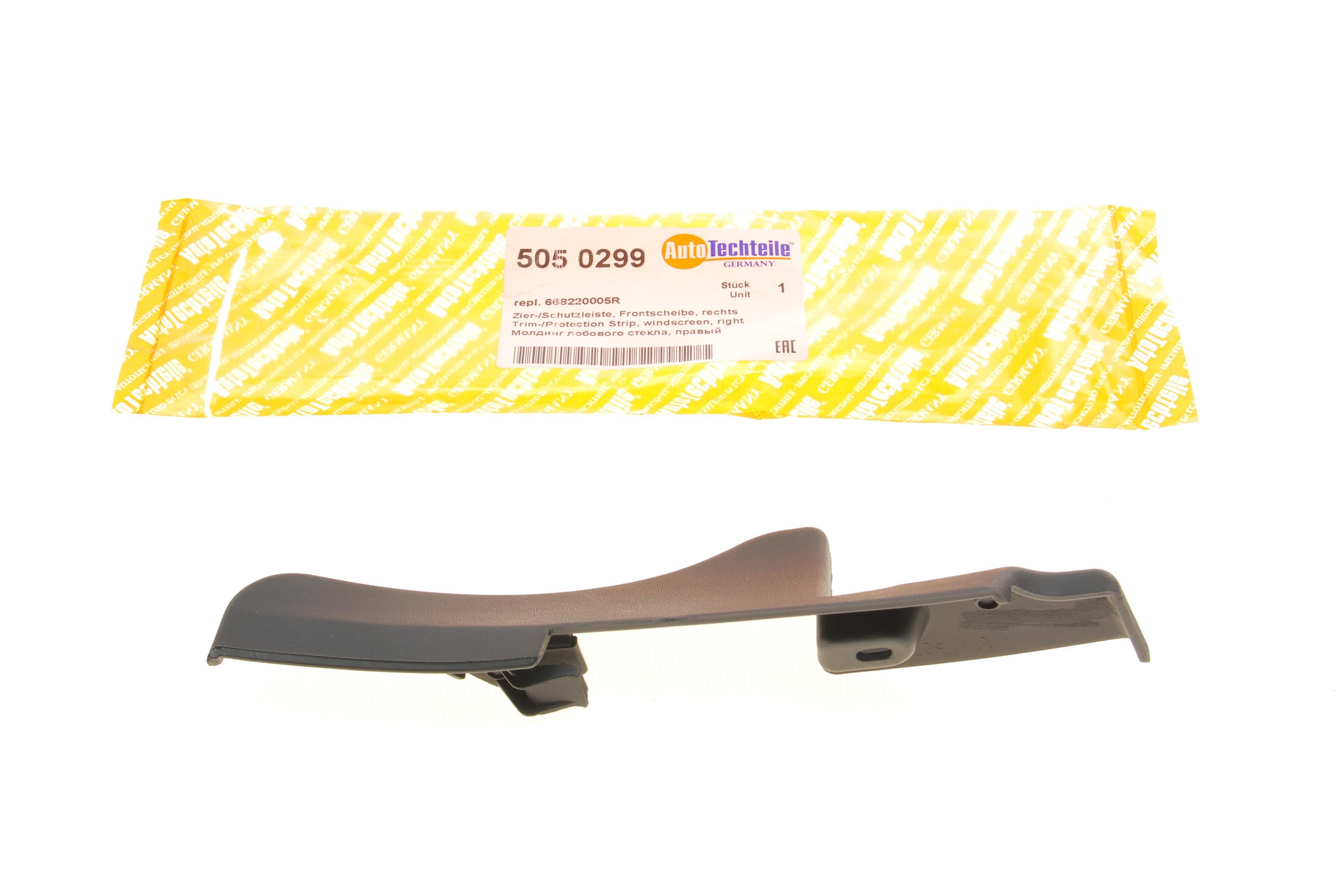 Накладка скла лобового Renault Duster 10-17 (R)