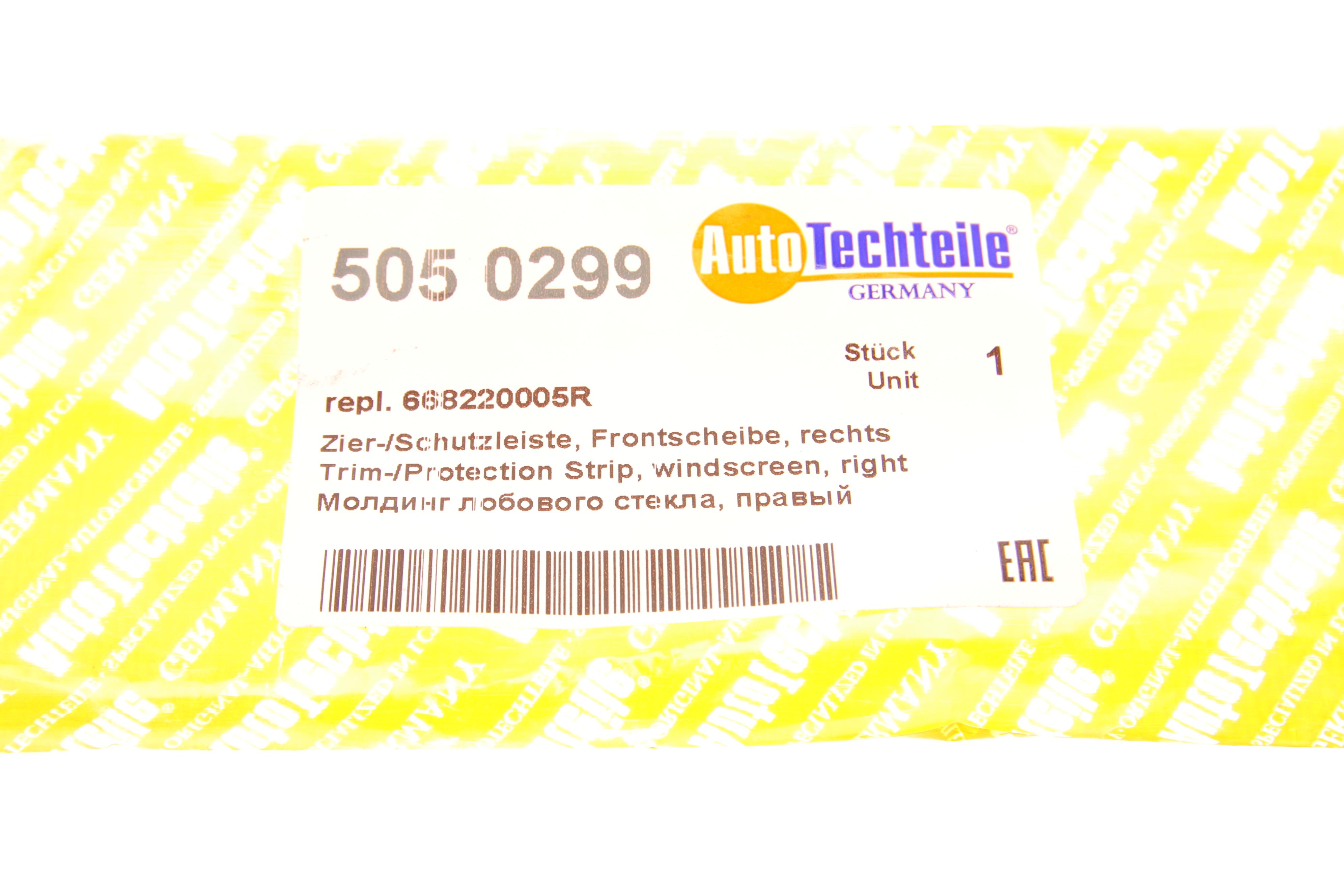 Накладка скла лобового Renault Duster 10-17 (R)