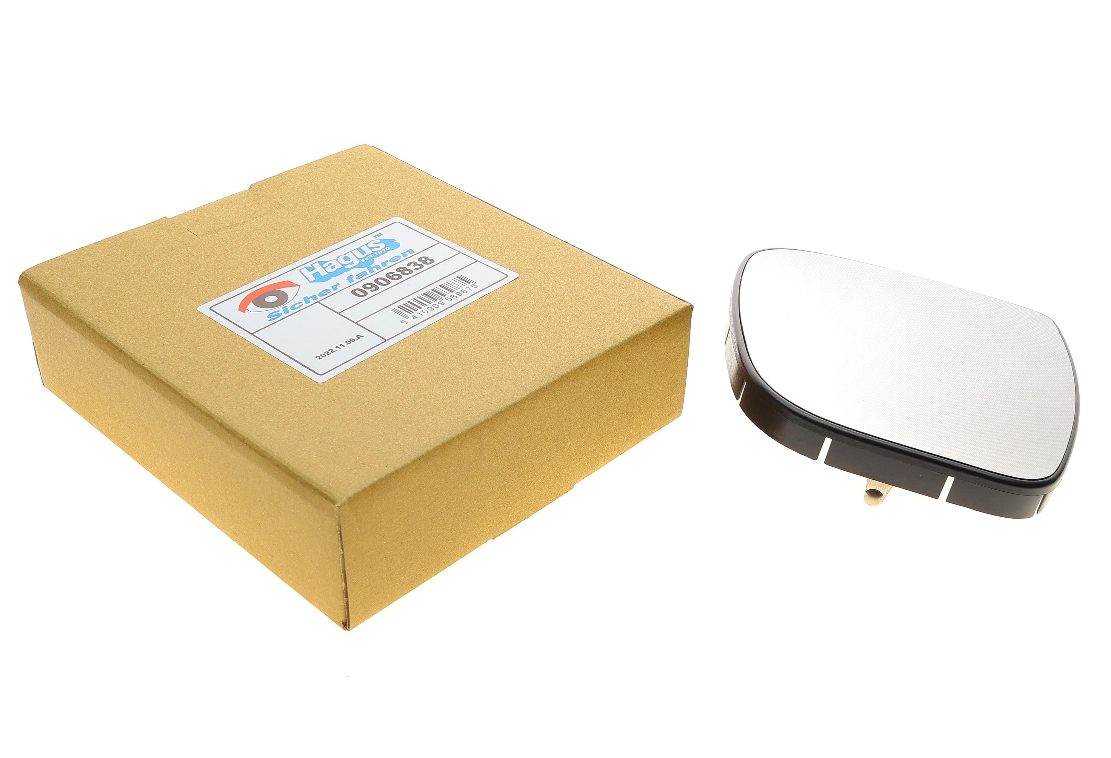 Скло дзеркала (з підігрівом) Citroen Berlingo/Peugeot Partner 08- (R)