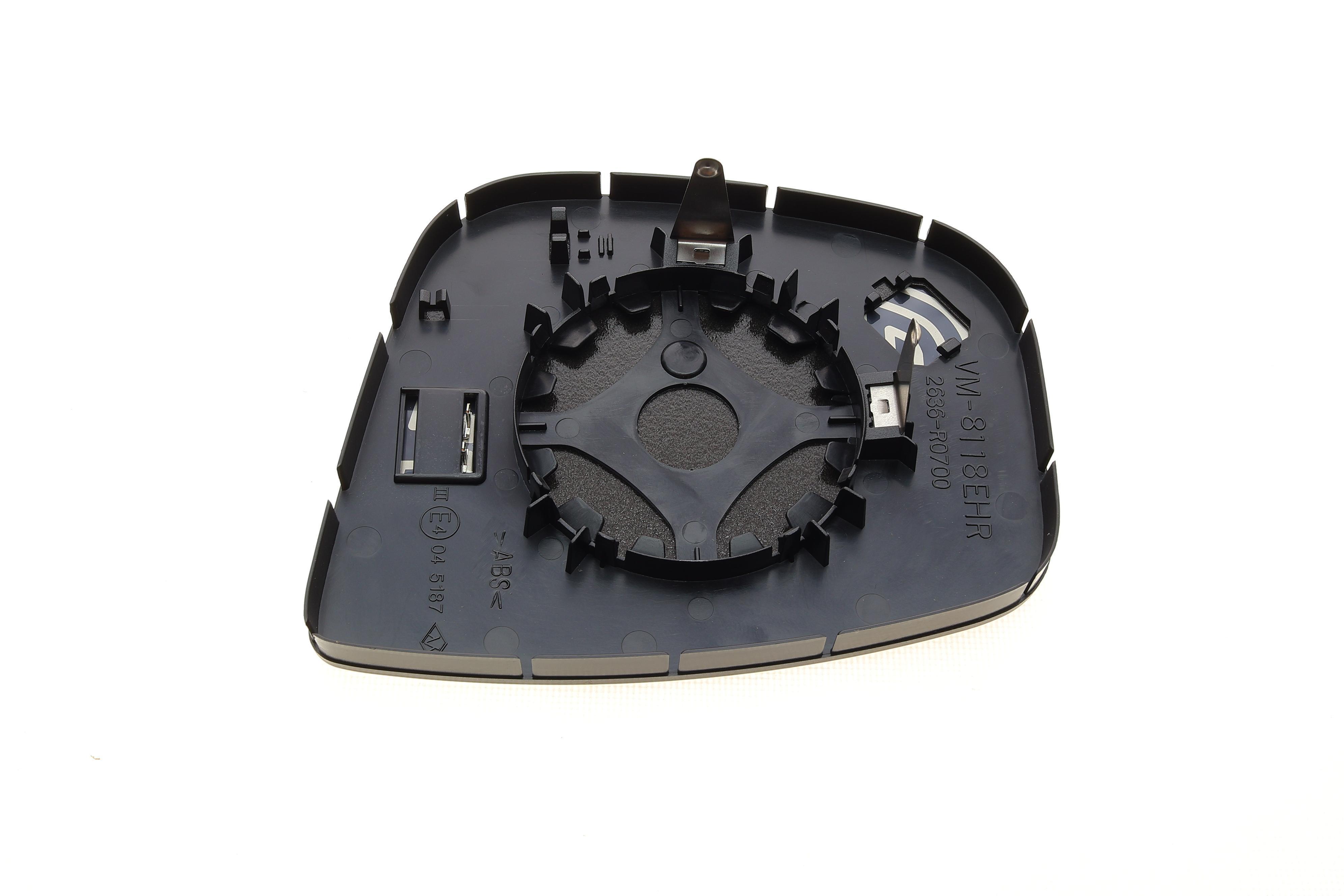 Скло дзеркала (з підігрівом) Citroen Berlingo/Peugeot Partner 08- (R)