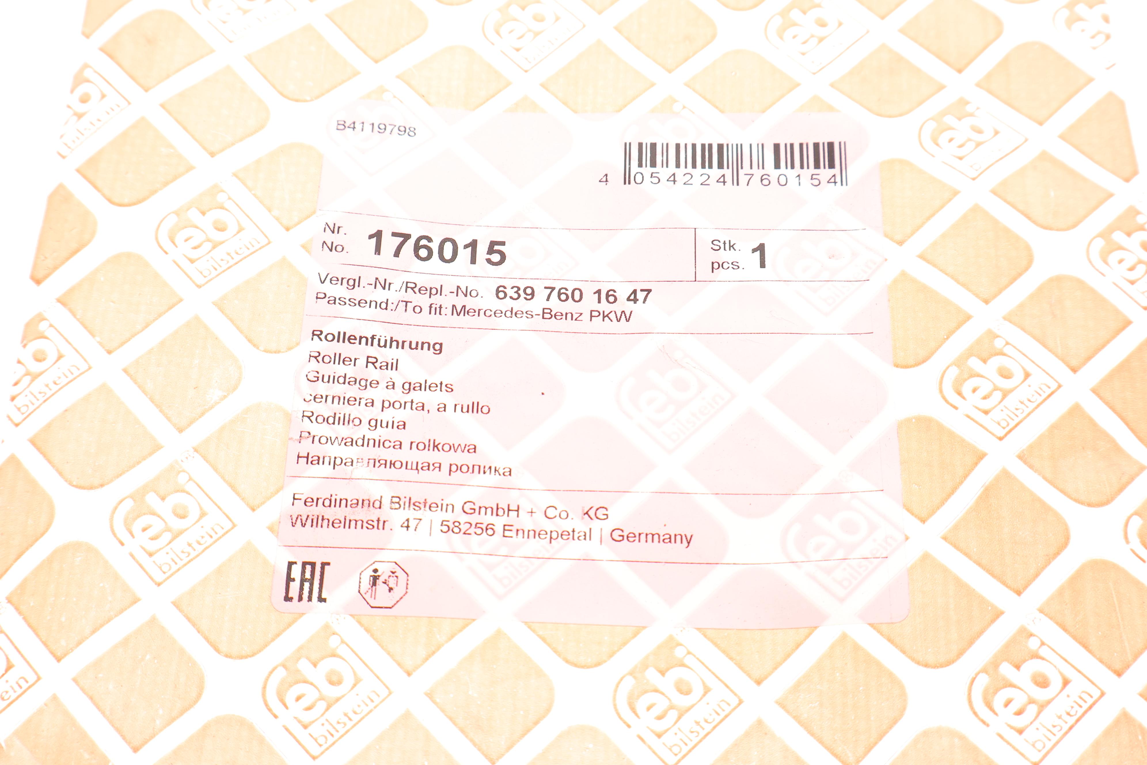 Ролик дверей (нижній/L) MB Vito/Viano (W639) 03-14