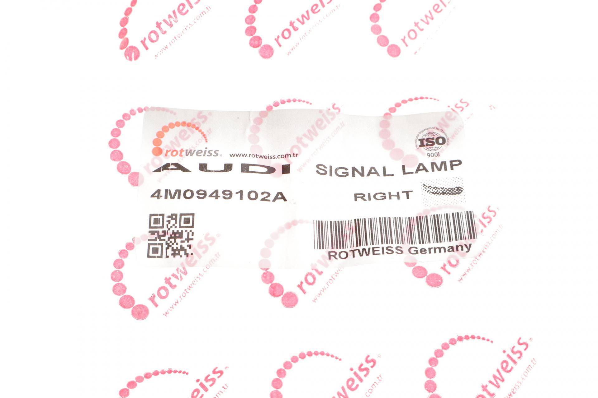 Повторювач повороту на дзеркало Audi Q5/Q7 15- (R) (всередині OE VAG)