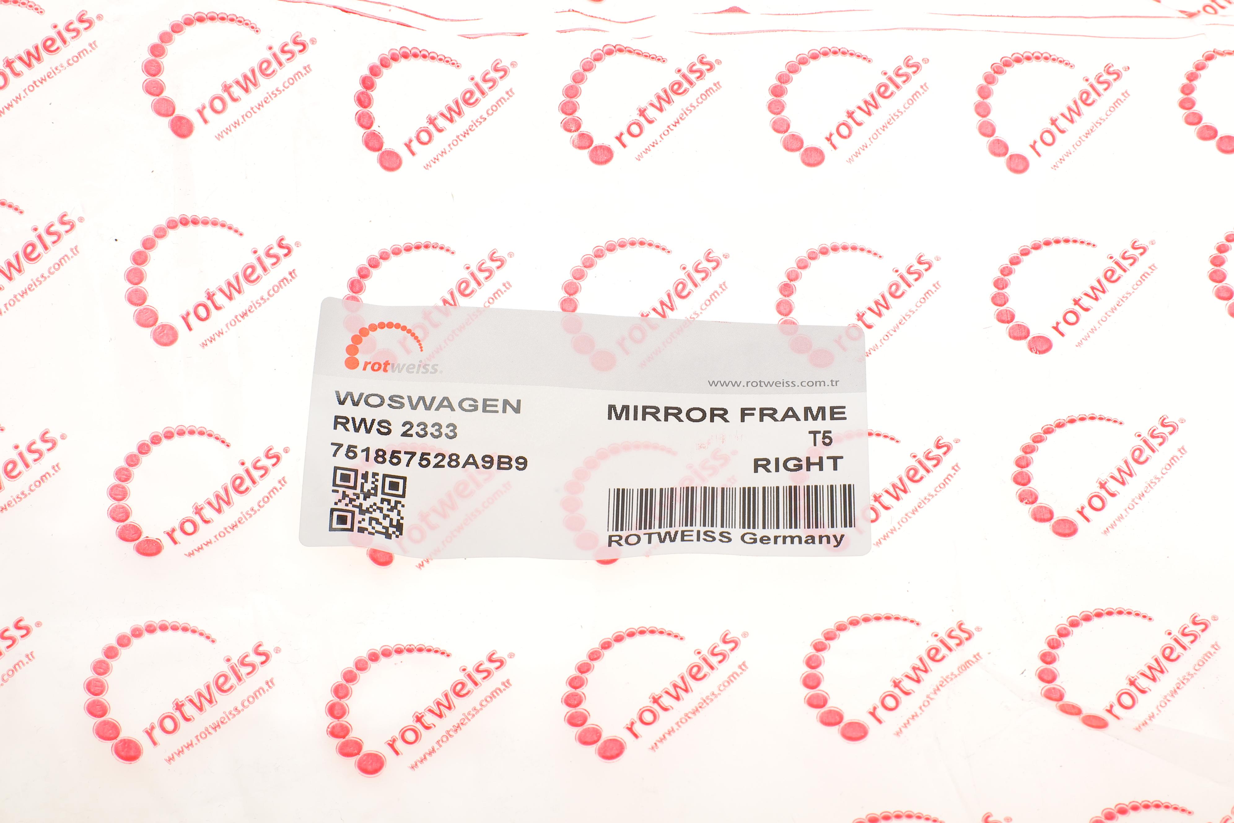 Кришка дзеркала (R) VW T5/Caddy 03-