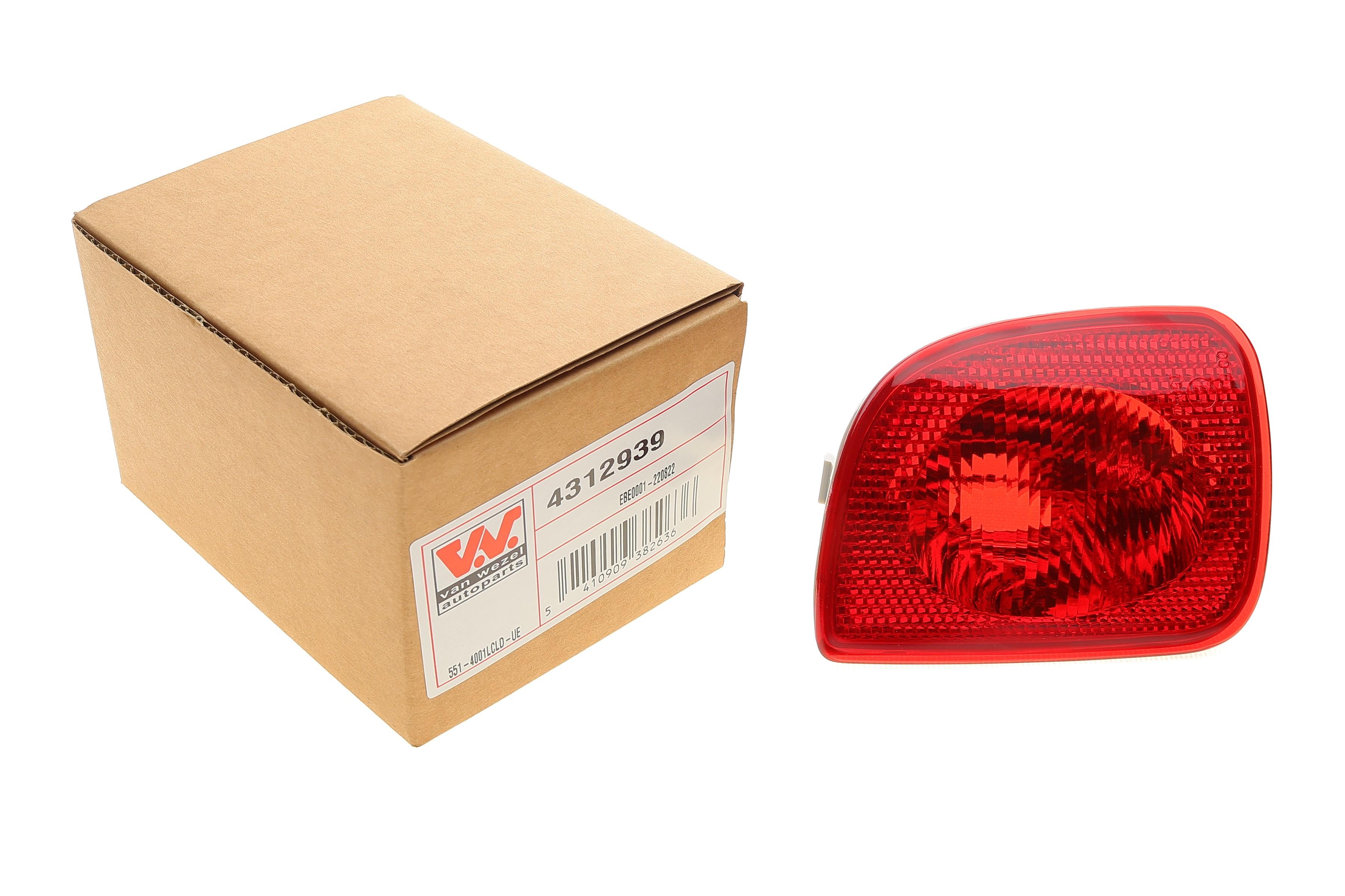 Ліхтар задній протитуманний Renault Kangoo 08- (L)