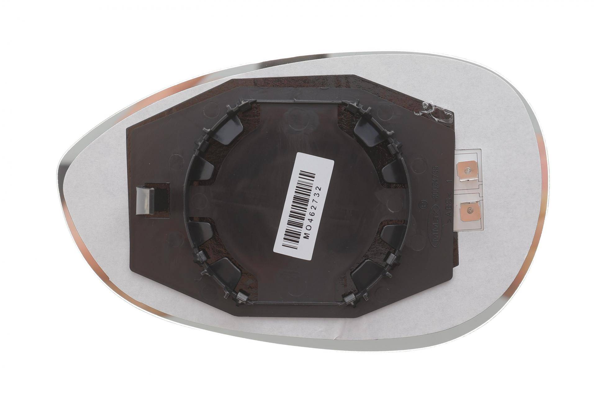 Скло дзеркала (з підігрівом) Fiat Punto 05-/500 07- (R) (опук.)