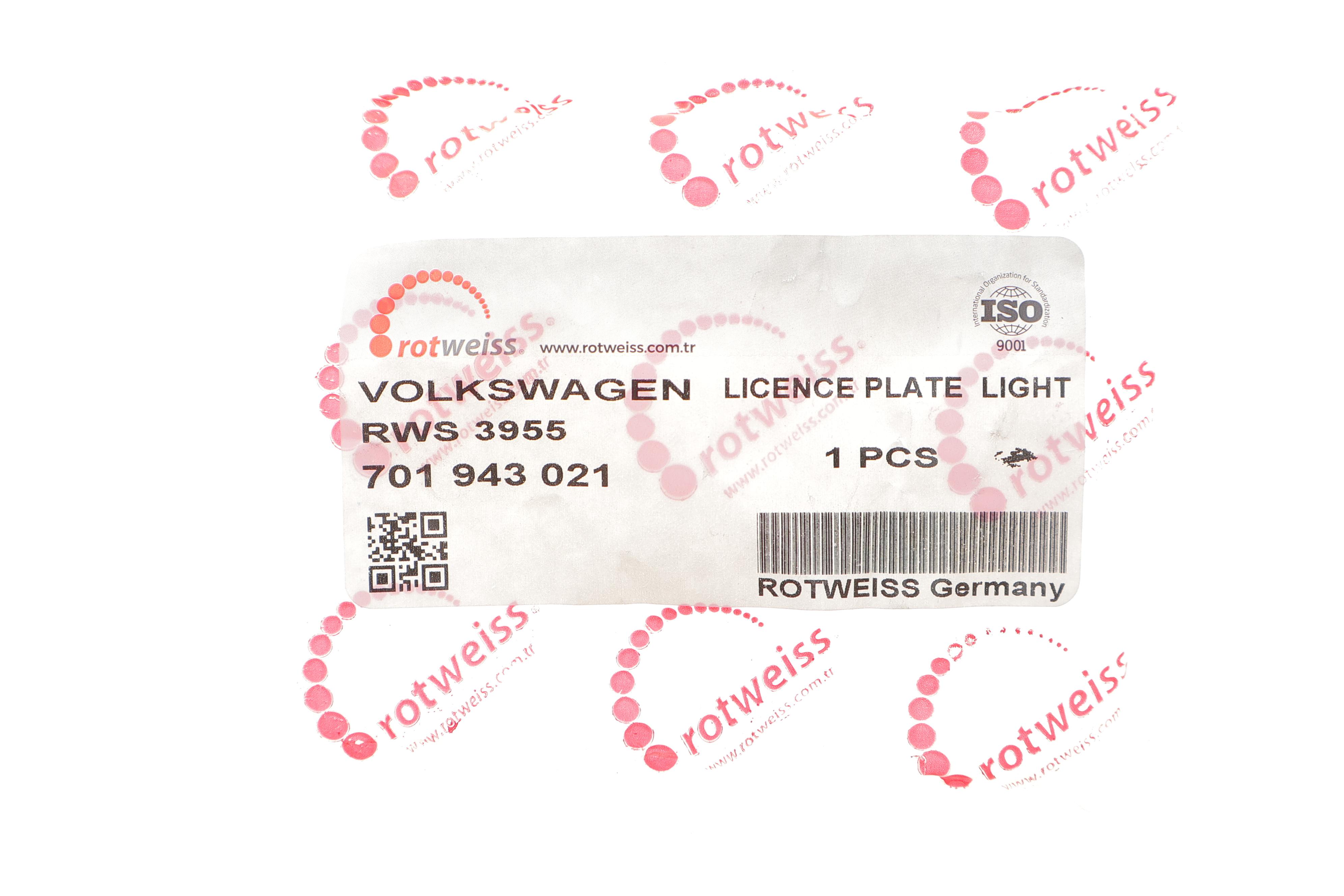 Ліхтар освітлення номерного знака VW T4 90-03