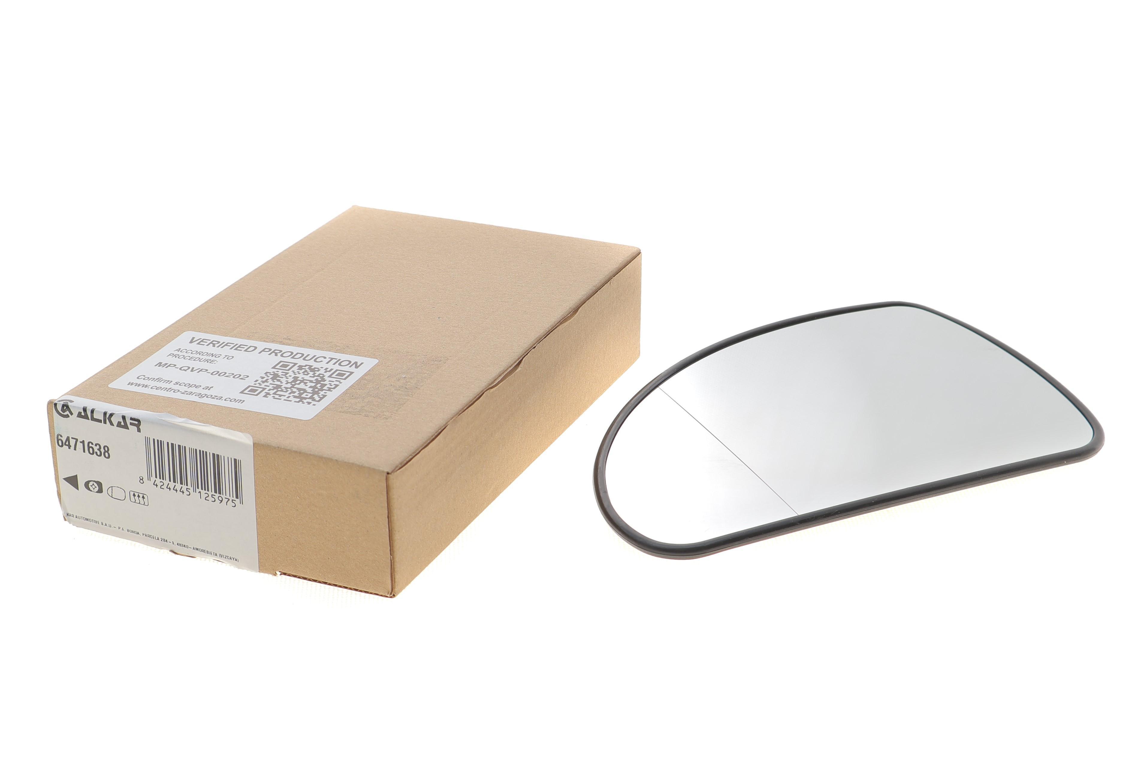 Скло дзеркала (з підігрівом) Kia Ceed 06-12 (L)