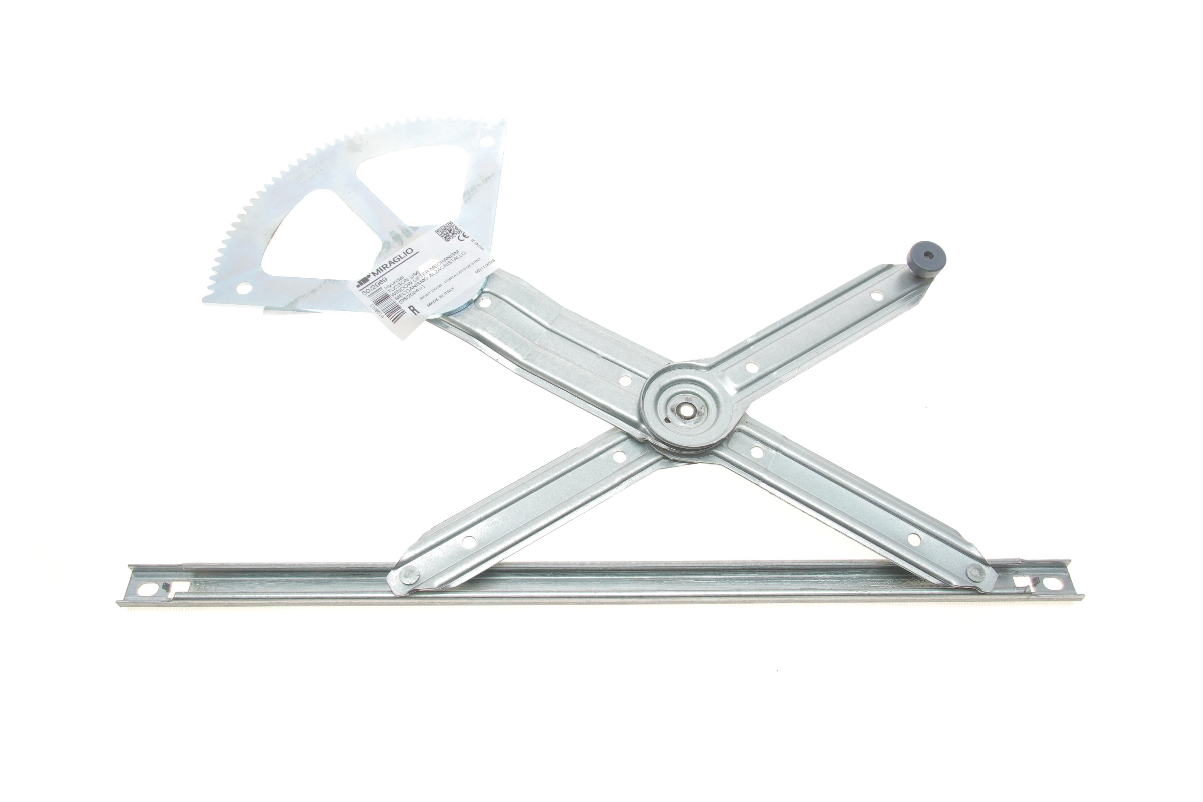 Склопідіймач (передній) Hyundai Tucson 04- (R) (електро) (без моторчика)