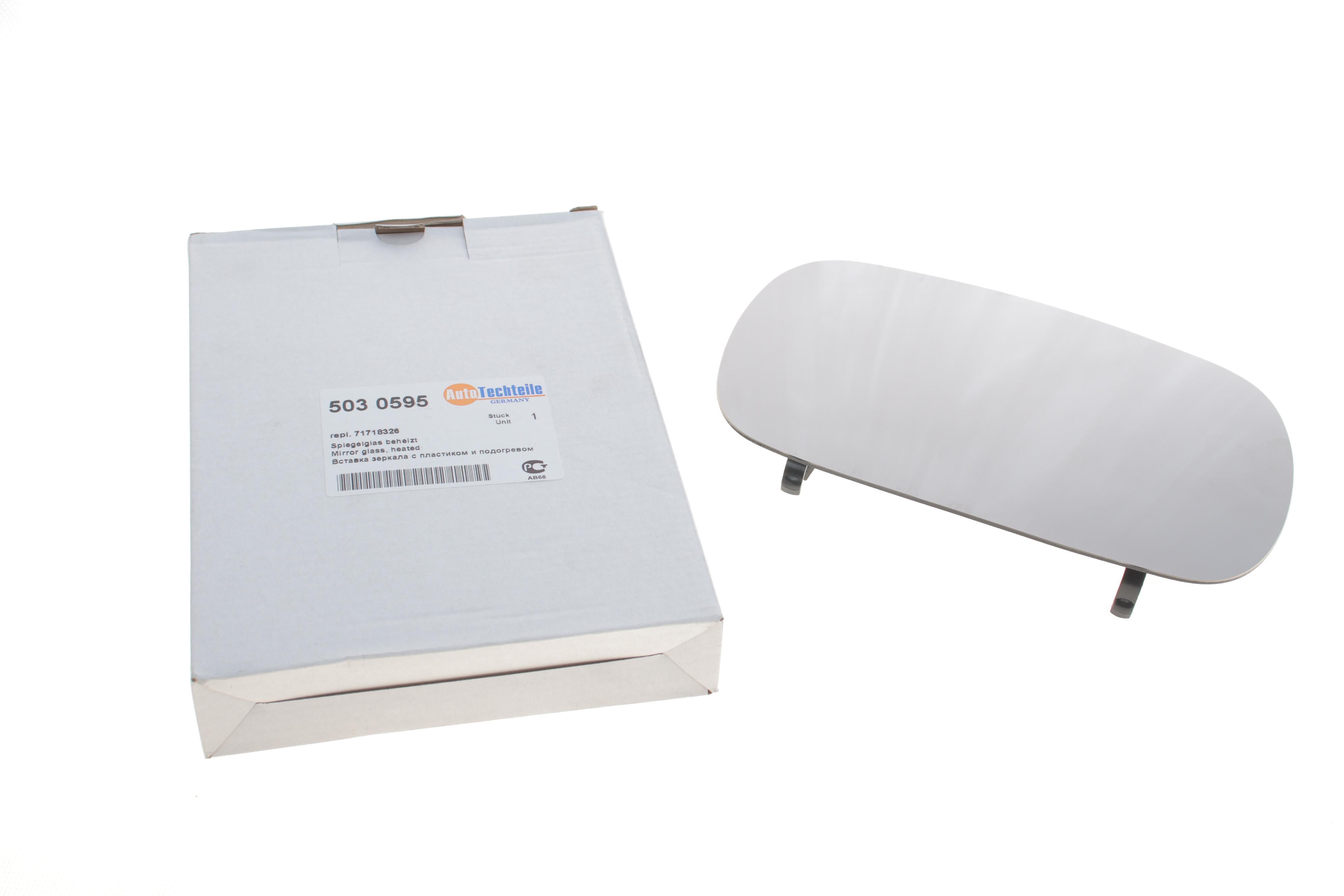 Скло дзеркала (з підігрівом) Fiat Doblo 1.2-1.9 01-