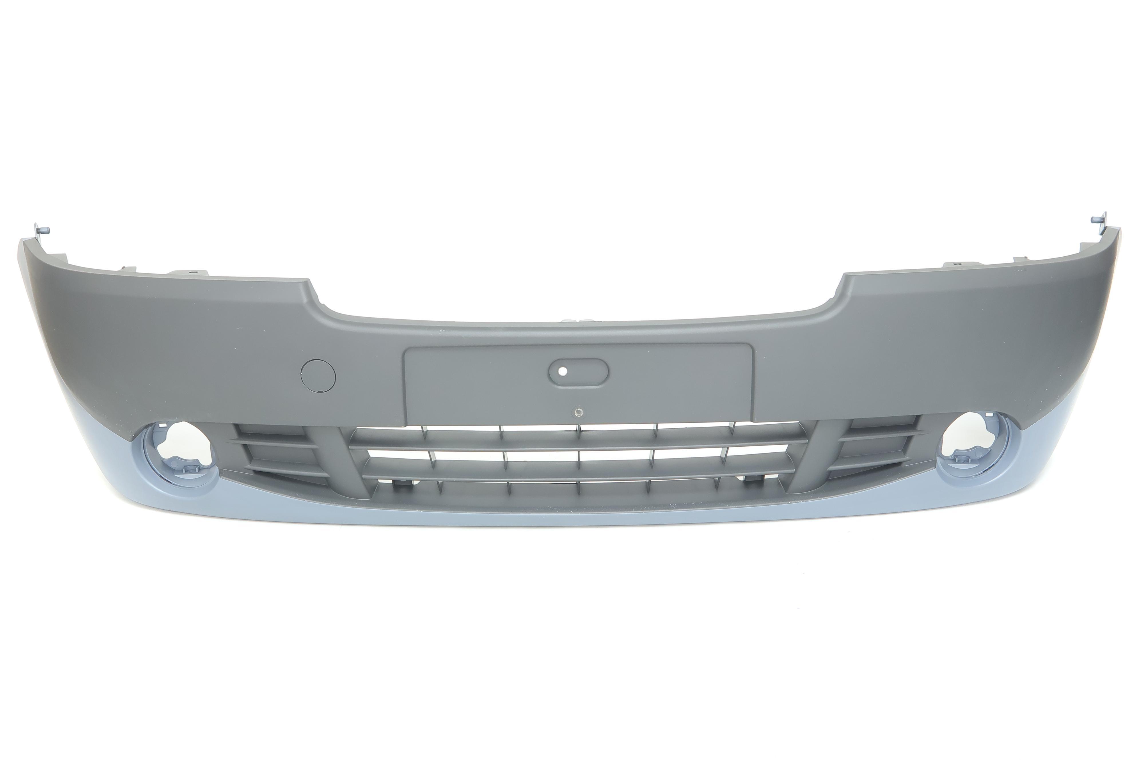 Бампер (передній) Opel Vivaro/ Renault Trafic 06- (з отворами під противотумки)