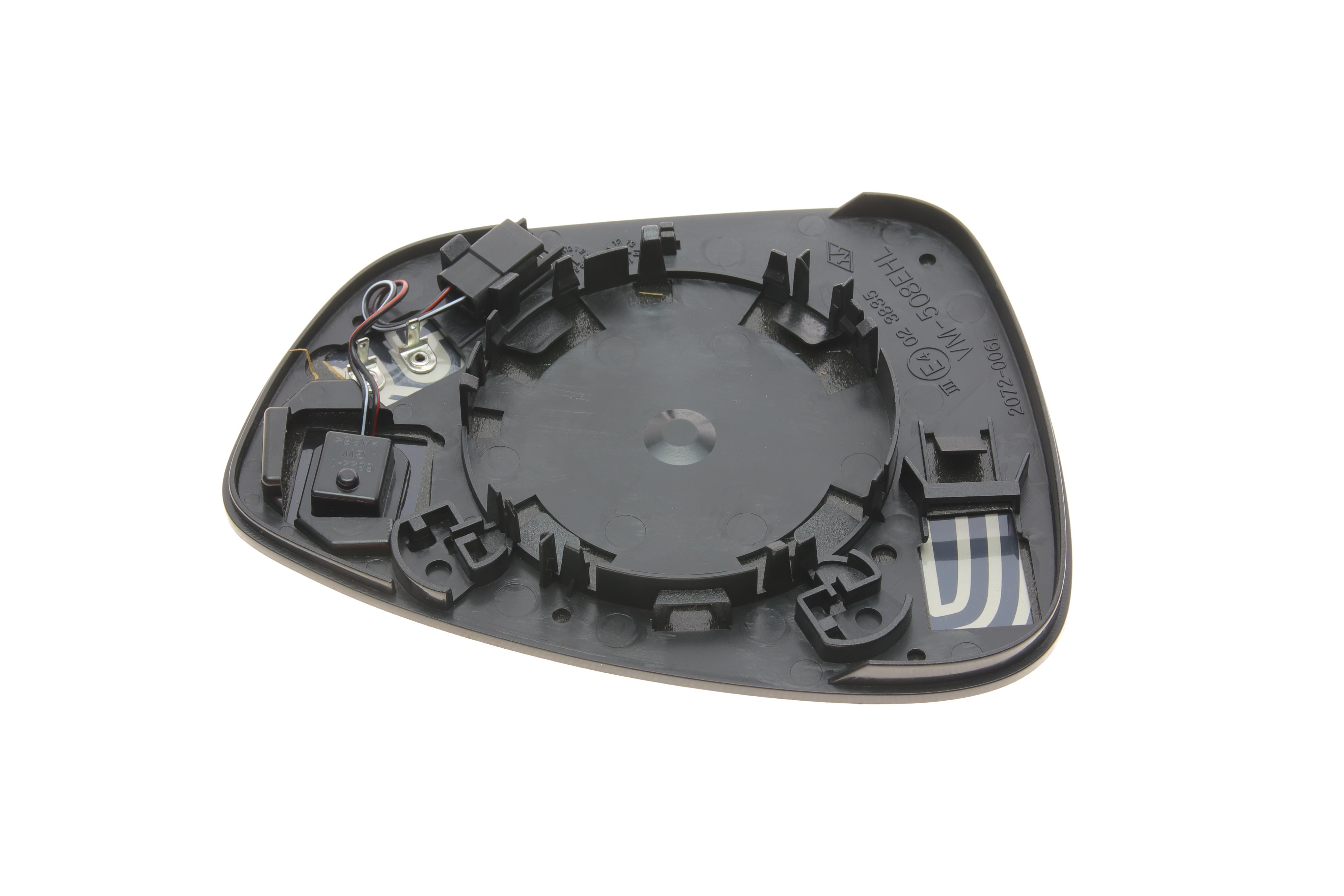 Скло дзеркала (з підігрівом) Citroen C3/C4/Opel Crossland 13- (L)