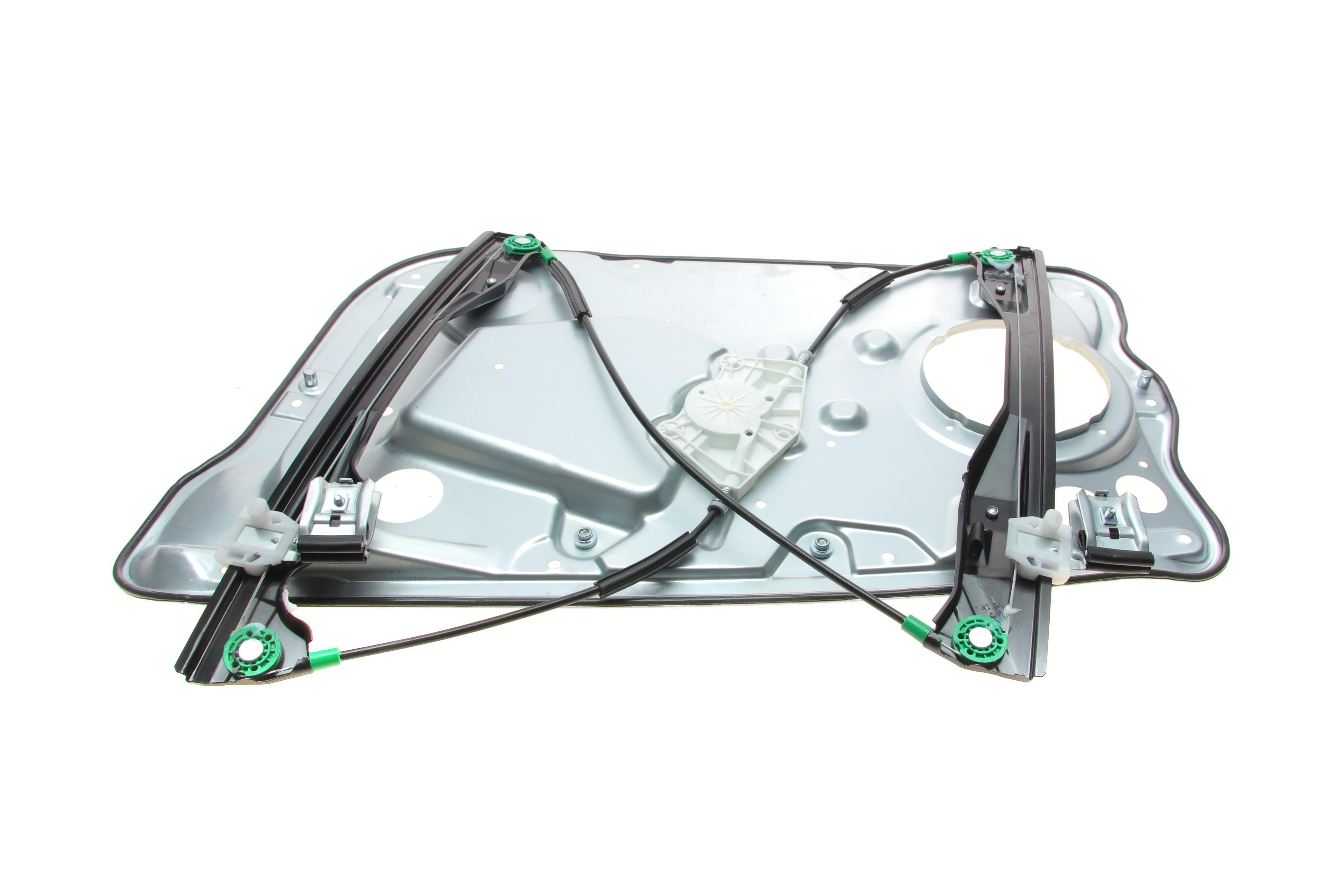 Склопідіймач (передній) Skoda Fabia 99-08 (L) (електро) (без моторчика) (з пластиною)