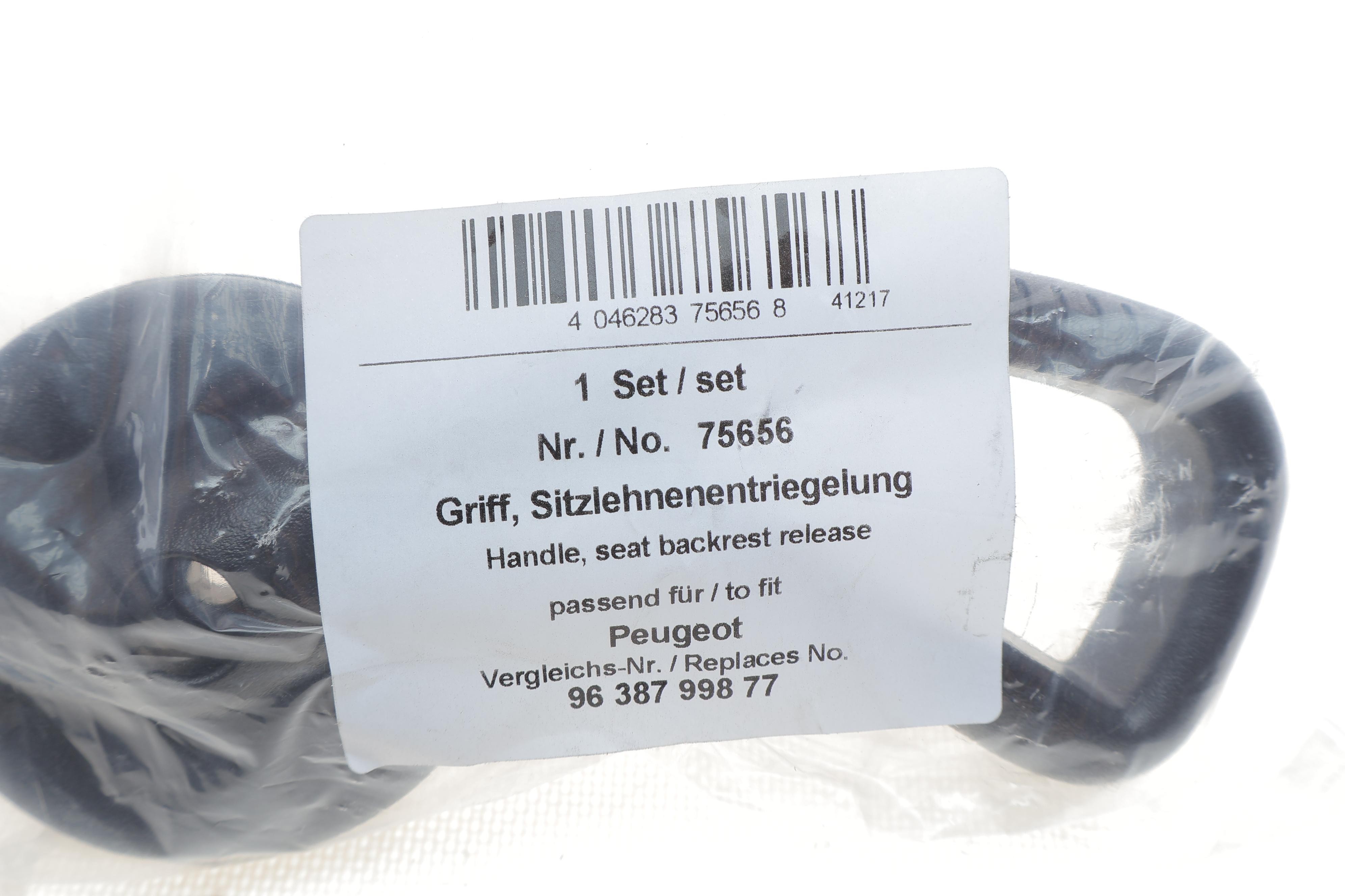 Ручка регулювання cпинки сидіння Peugeot 206 98-12