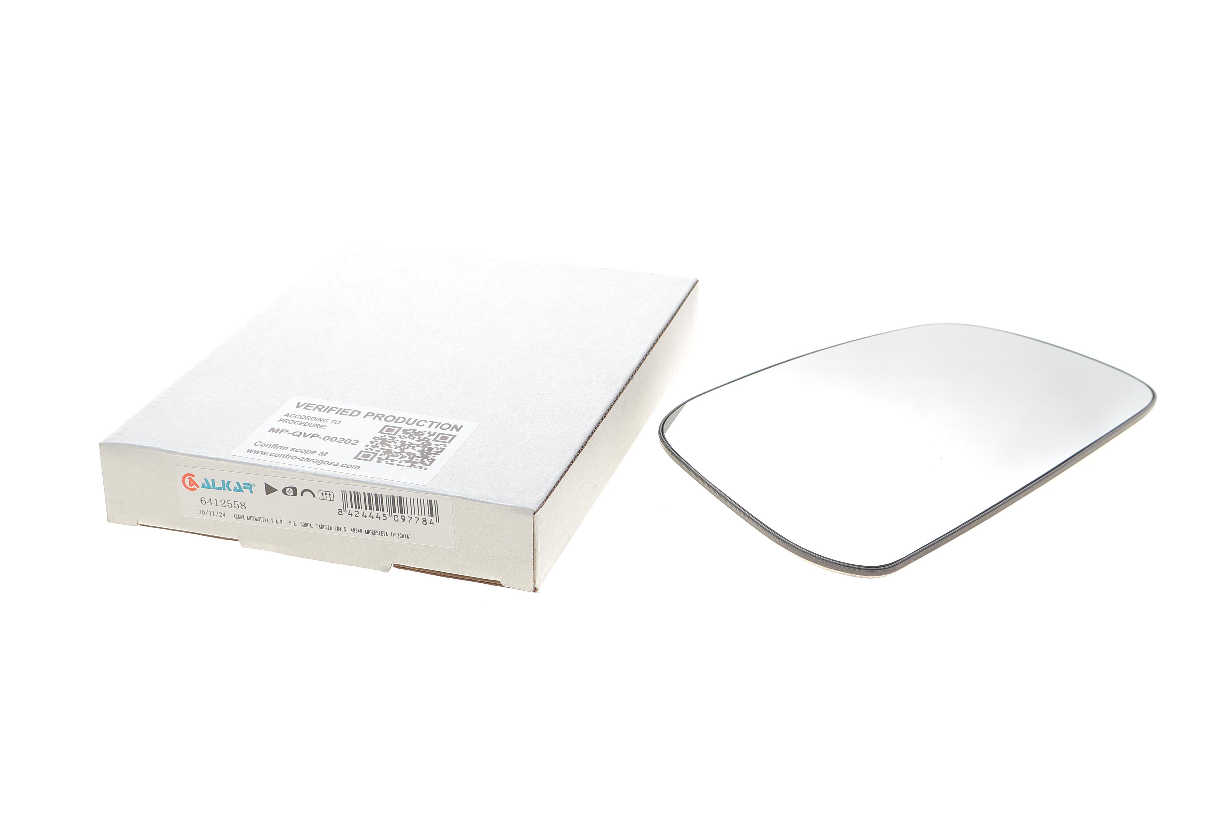 Скло дзеркала (з підігрівом) (R) Nissan Navara 05- (опукл.)