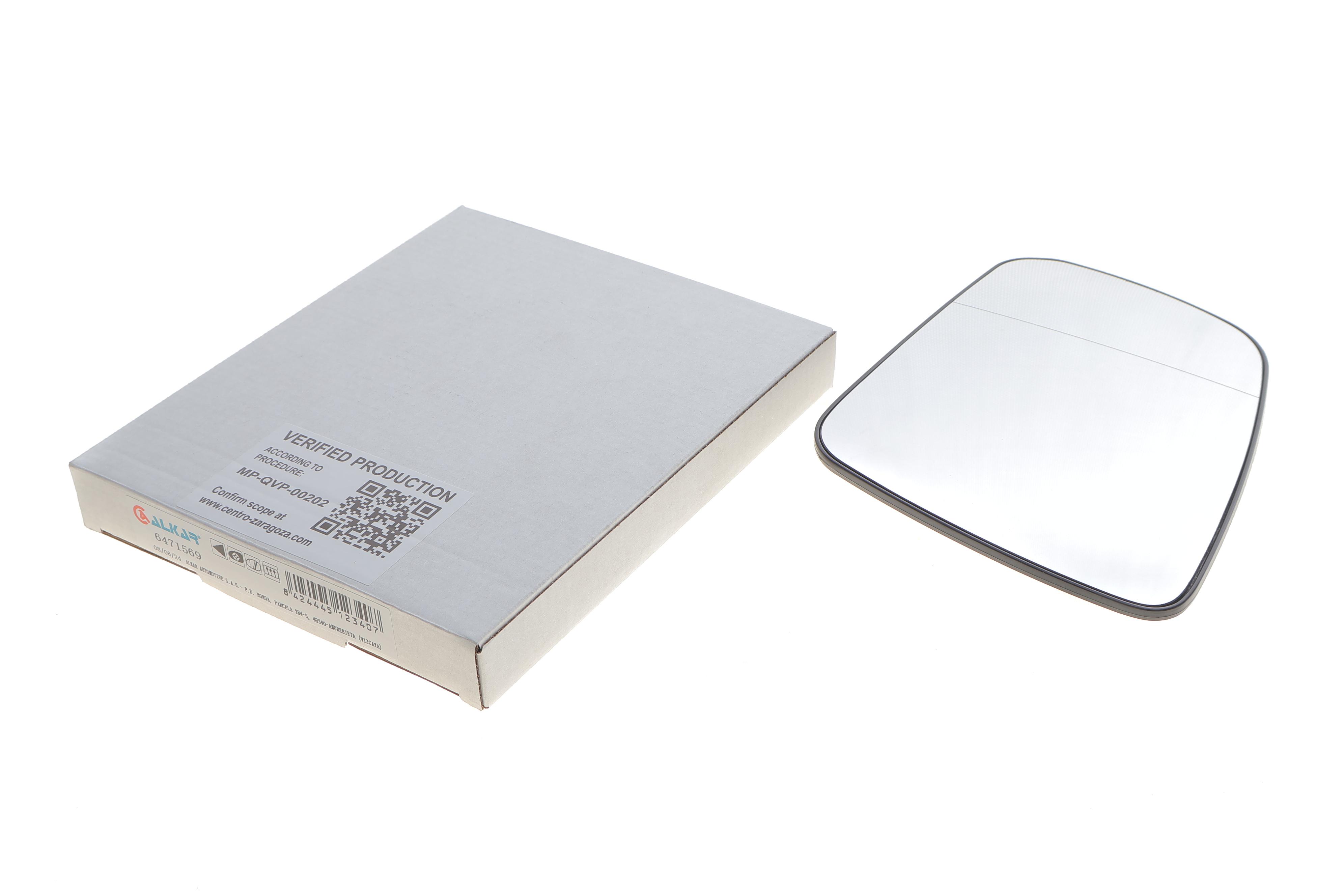 Скло дзеркала (з підігрівом) MB C-class (W204) 07-15 (L)