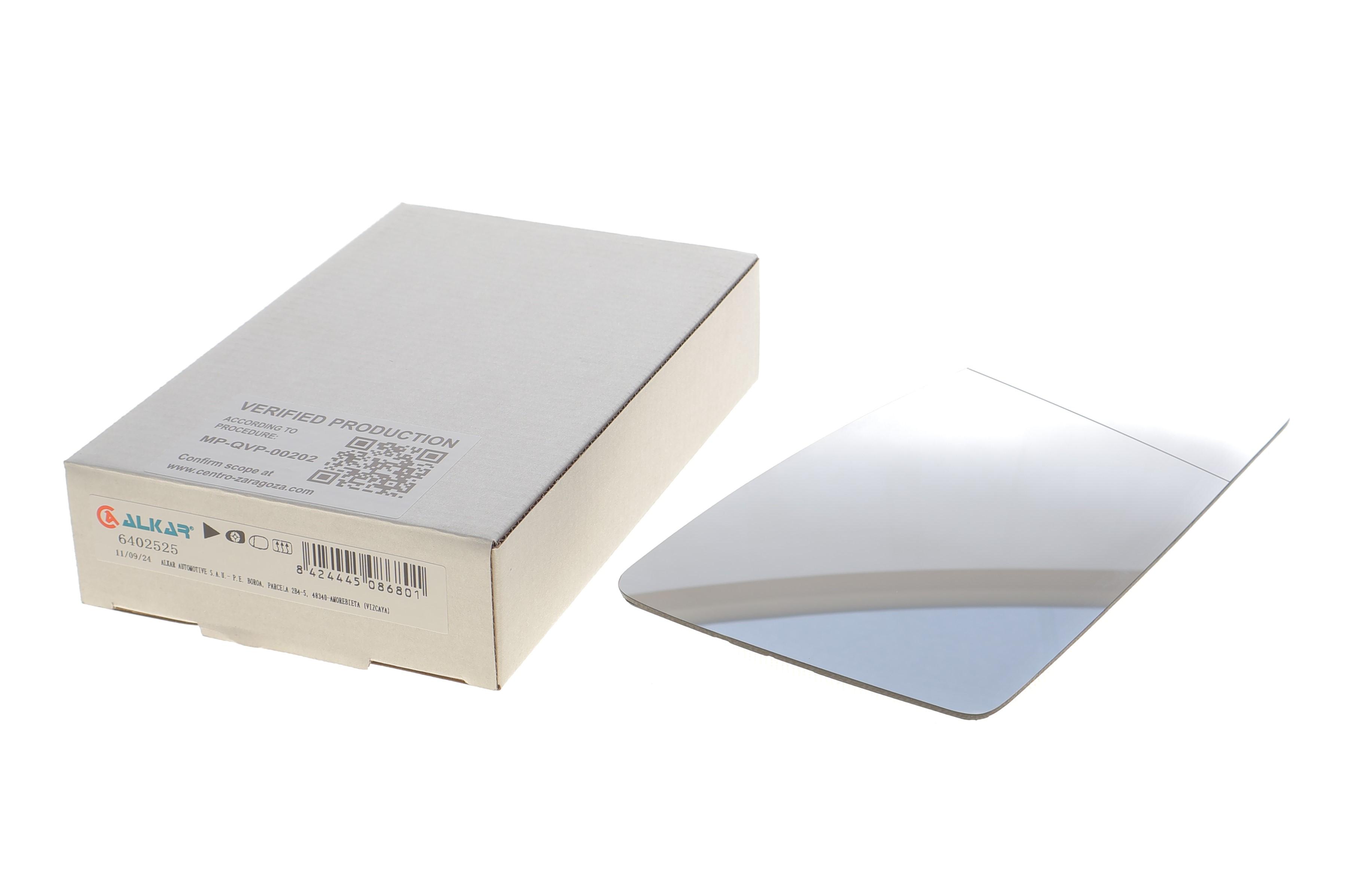 Скло дзеркала (з підігрівом) Audi A4 00-09 (R)