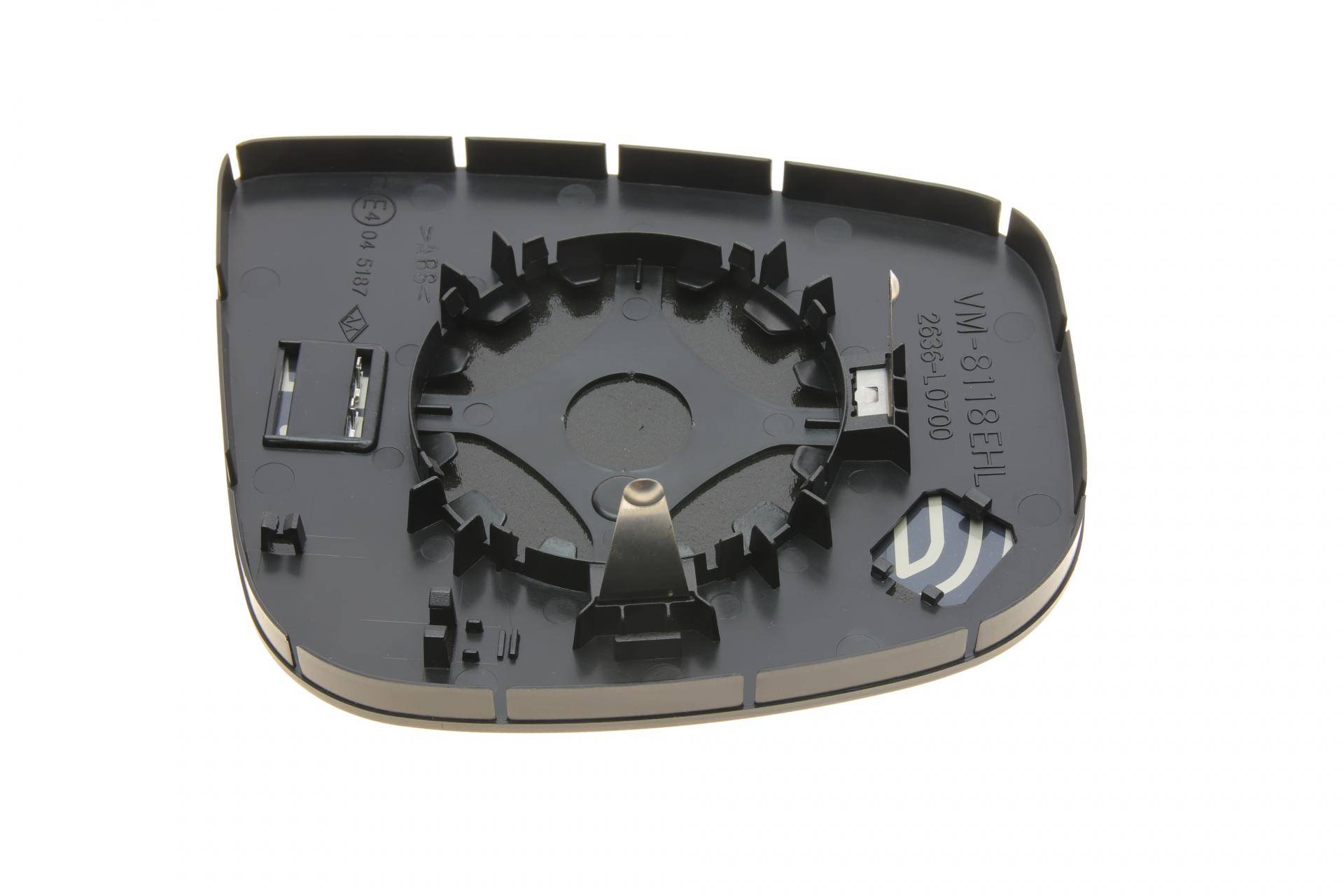 Скло дзеркала (з підігрівом) Citroen Berlingo/Peugeot Partner 08- (L)