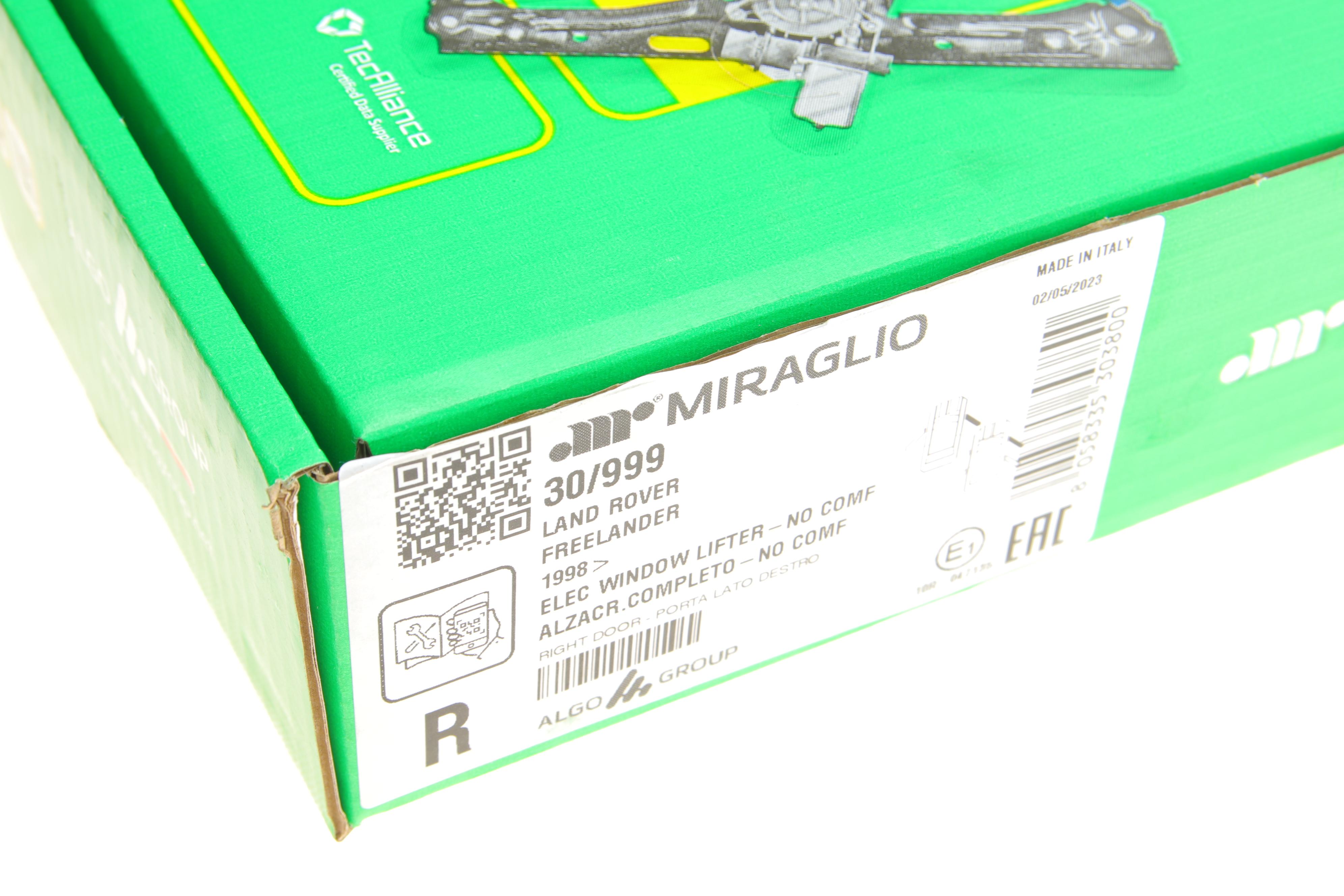 Склопідіймач (передній) Land Rover Freelander 98-06 (R) (електро) (з моторчиком)