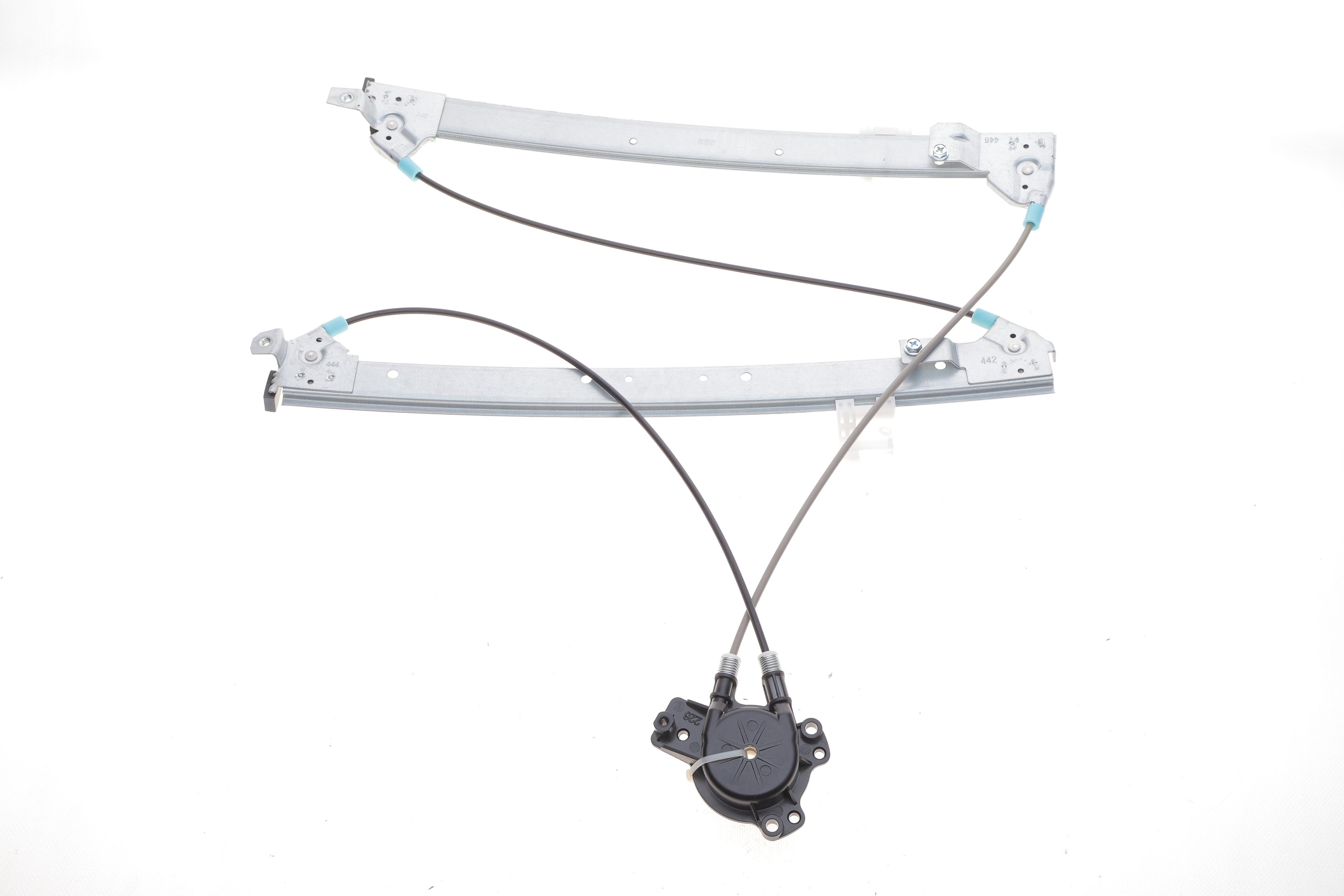 Склопідіймач Renault Megane II 02-10 (спереду) (L) (без мотора) (ACQ0095)