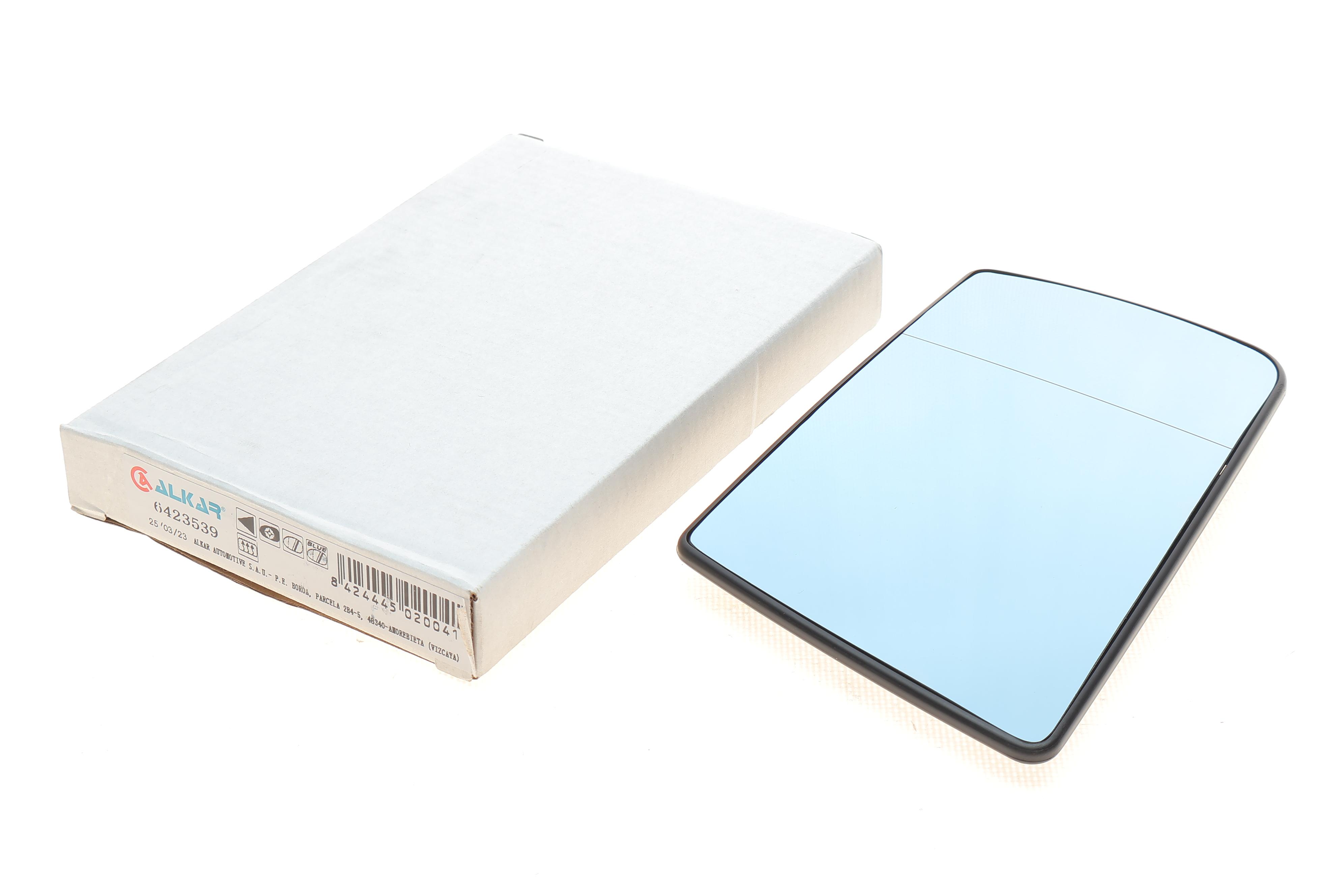 Скло дзеркала (з підігрівом) MB (W210) 95-03/C-class (W202) 93-00 (L) (синє)