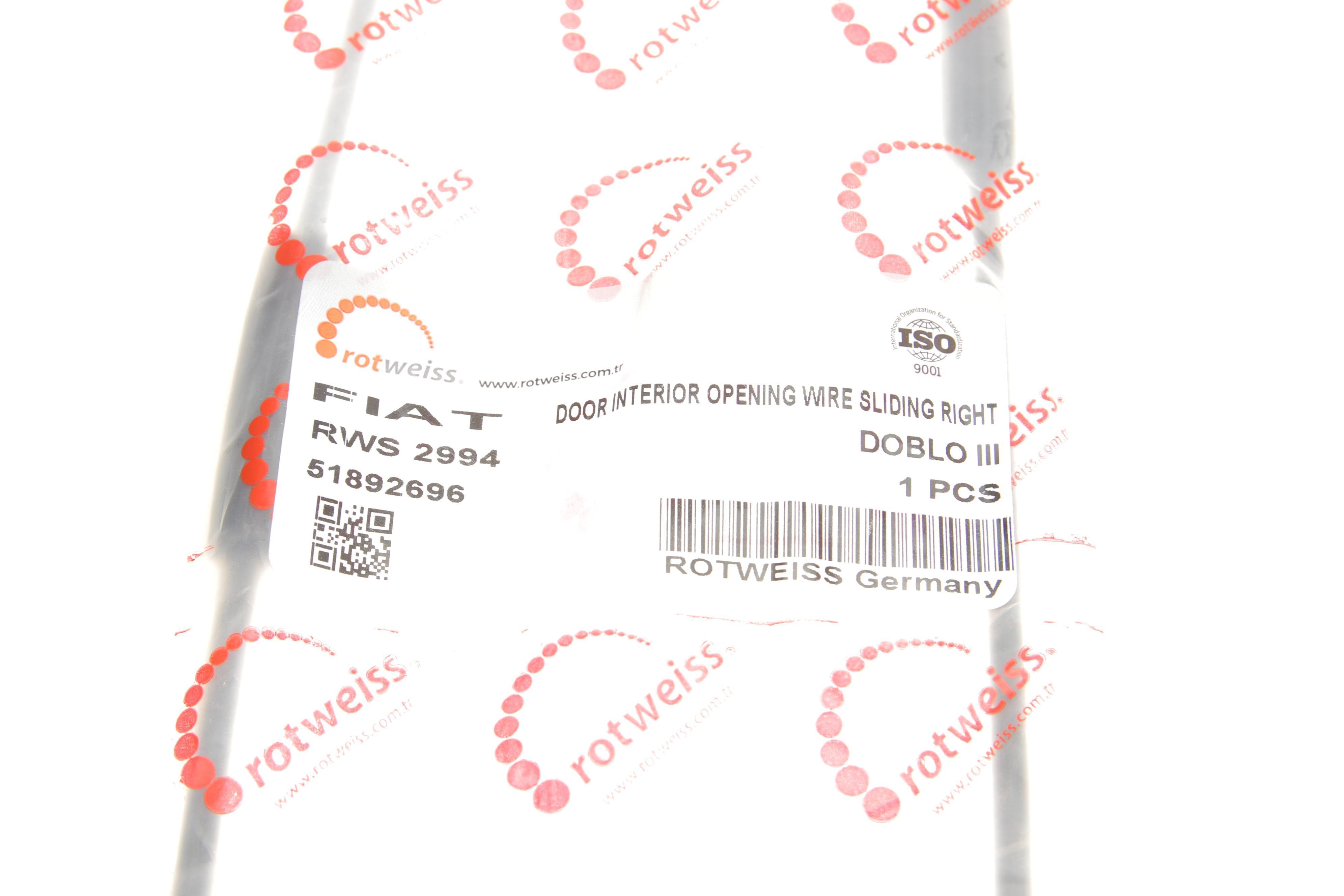 Трос дверей (бічних) Fiat Doblo 09- (R)