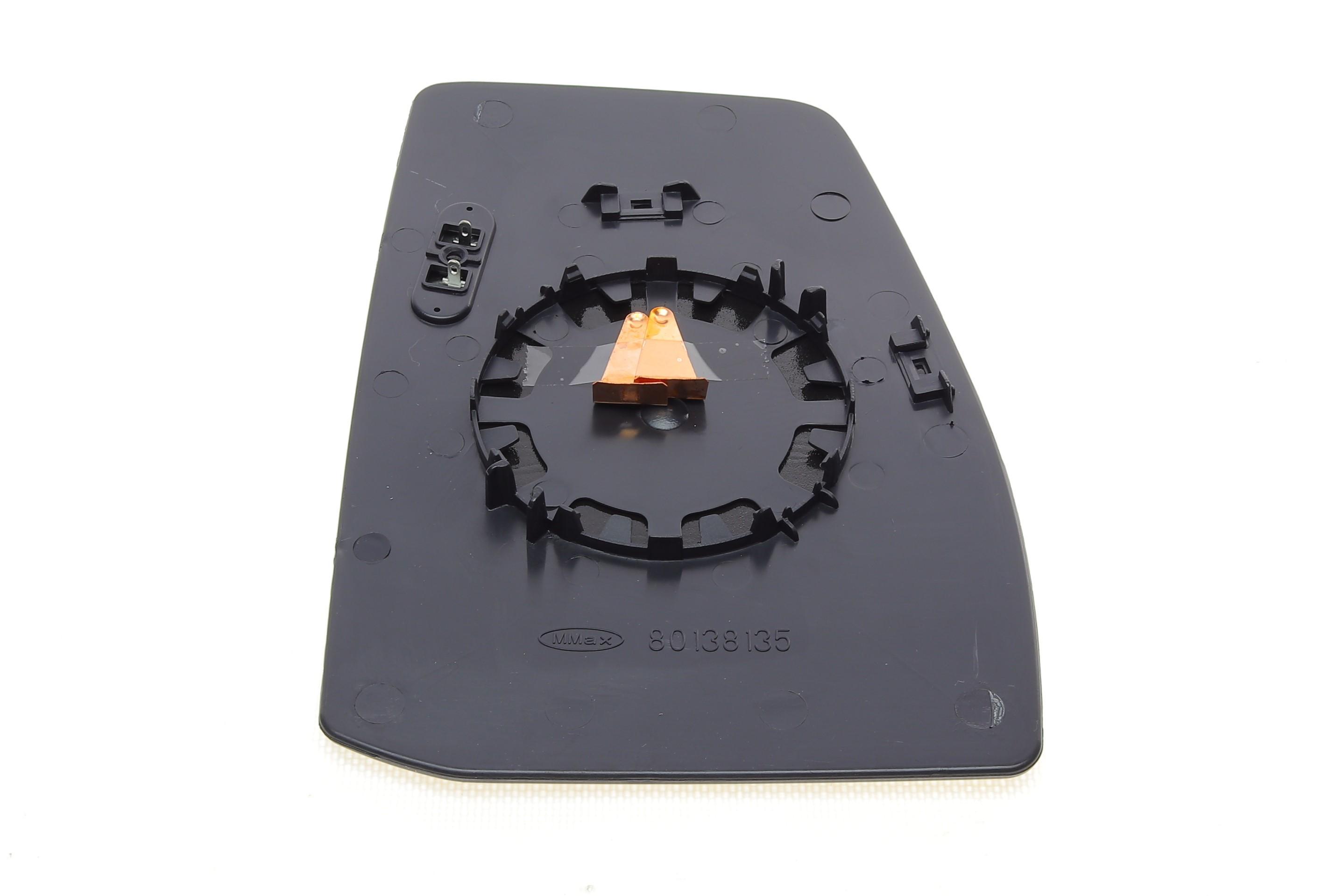 Скло дзеркала (з підігрівом) Ford Transit Custom 13- (L) (верхнє)