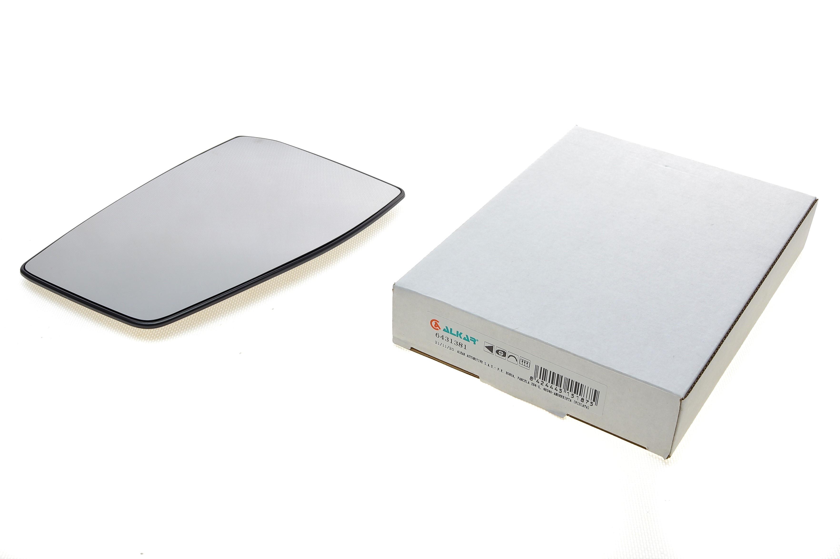 Скло дзеркала (з підігрівом) Ford Transit Custom 13- (L) (верхнє)