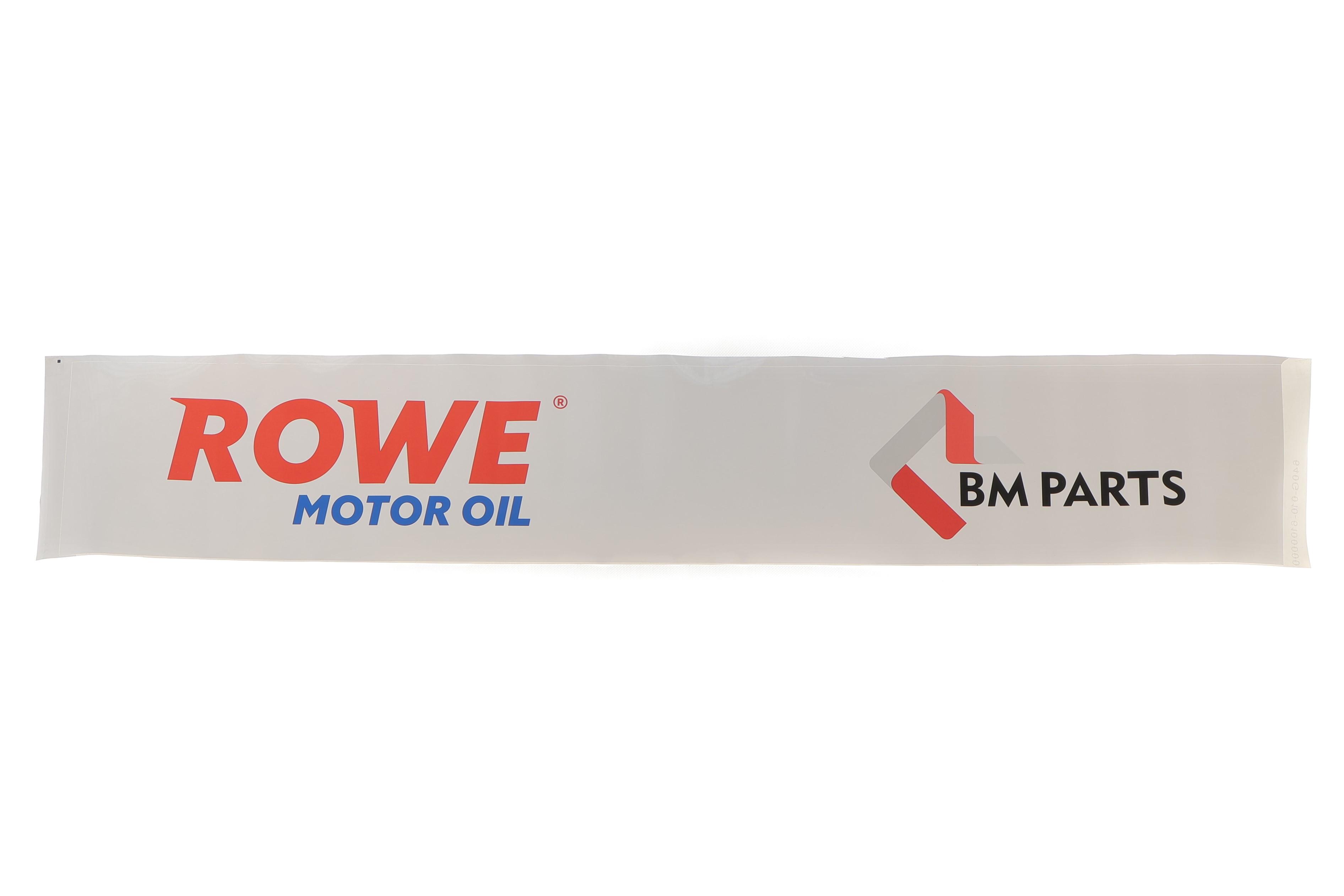 Наклейка на заднє скло автомобіля ROWE Motor Oil та BM Parts (1200х200мм)