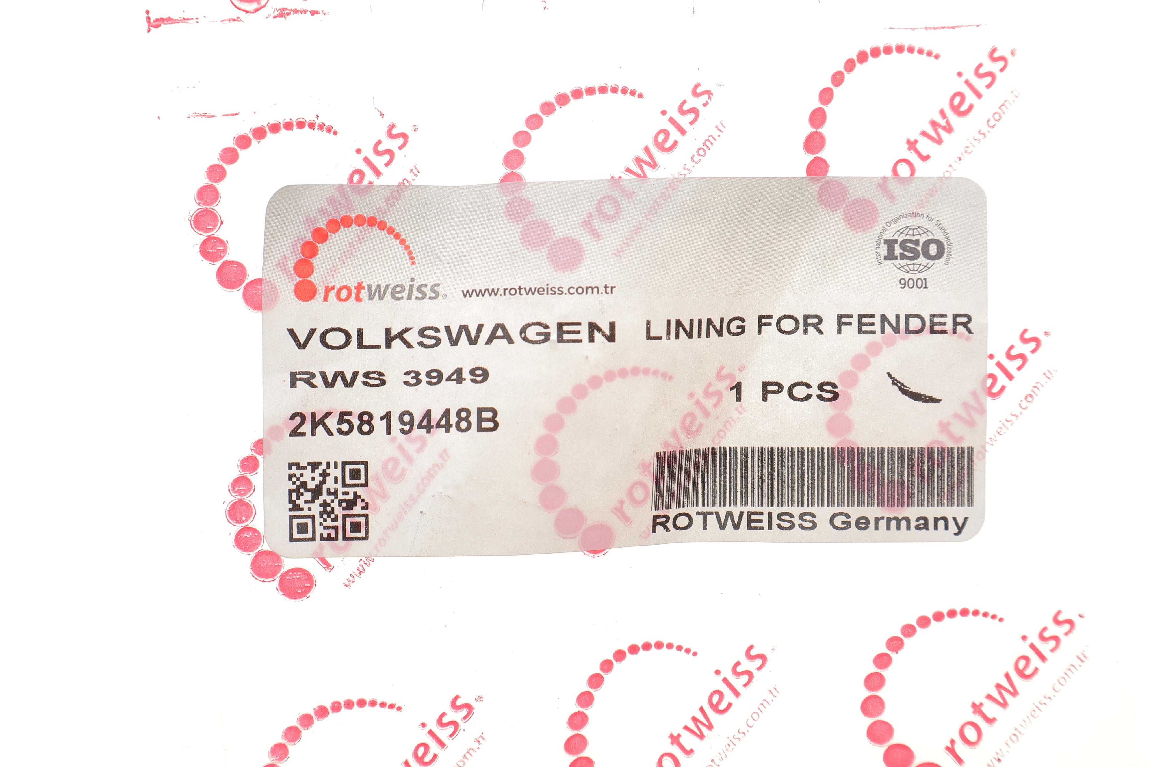 Молдинг крила (R) VW Caddy 03-