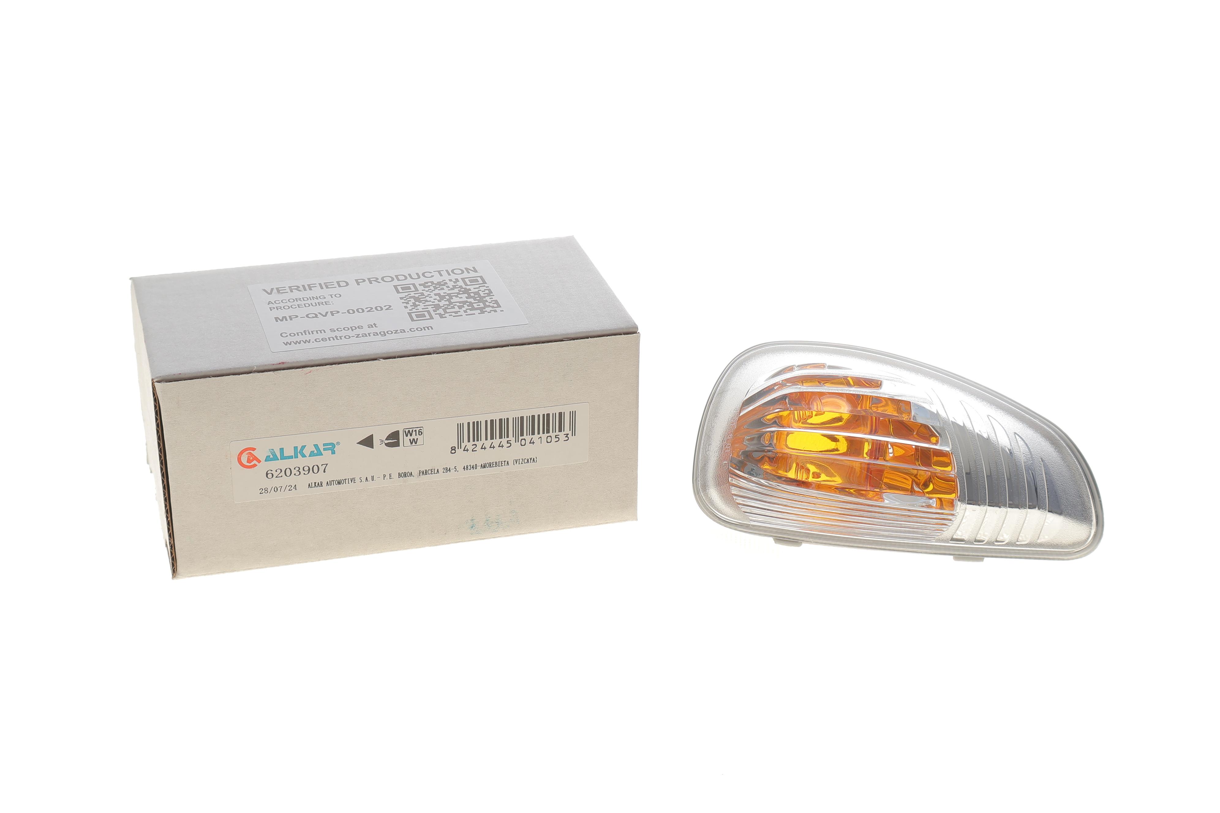 Повторювач повороту на дзеркало Renault Master/Opel Movano 10- (L) (оранжевий)