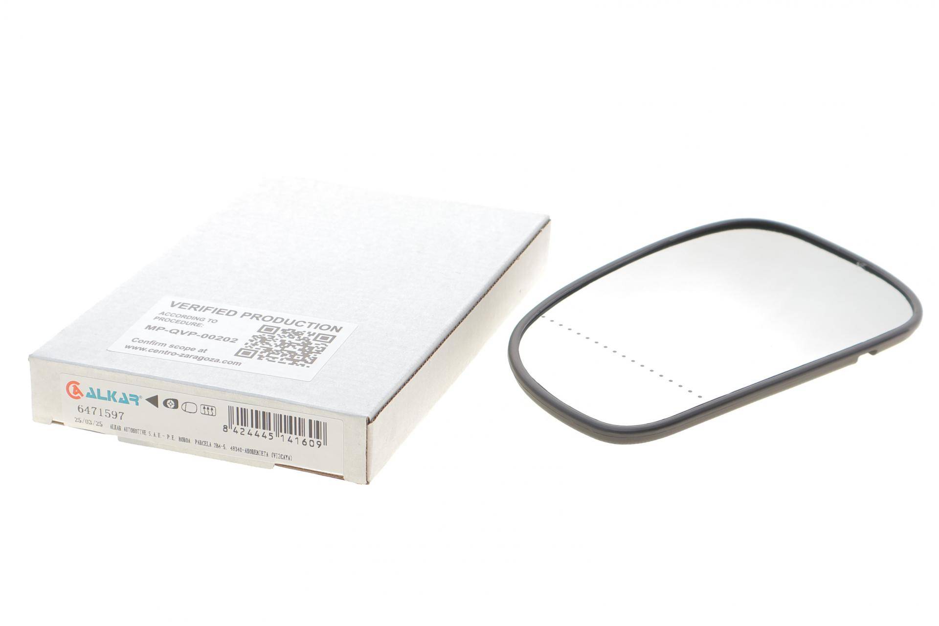 Скло дзеркала (з підігрівом) Volvo S60/S80/V70 98-10 (L)