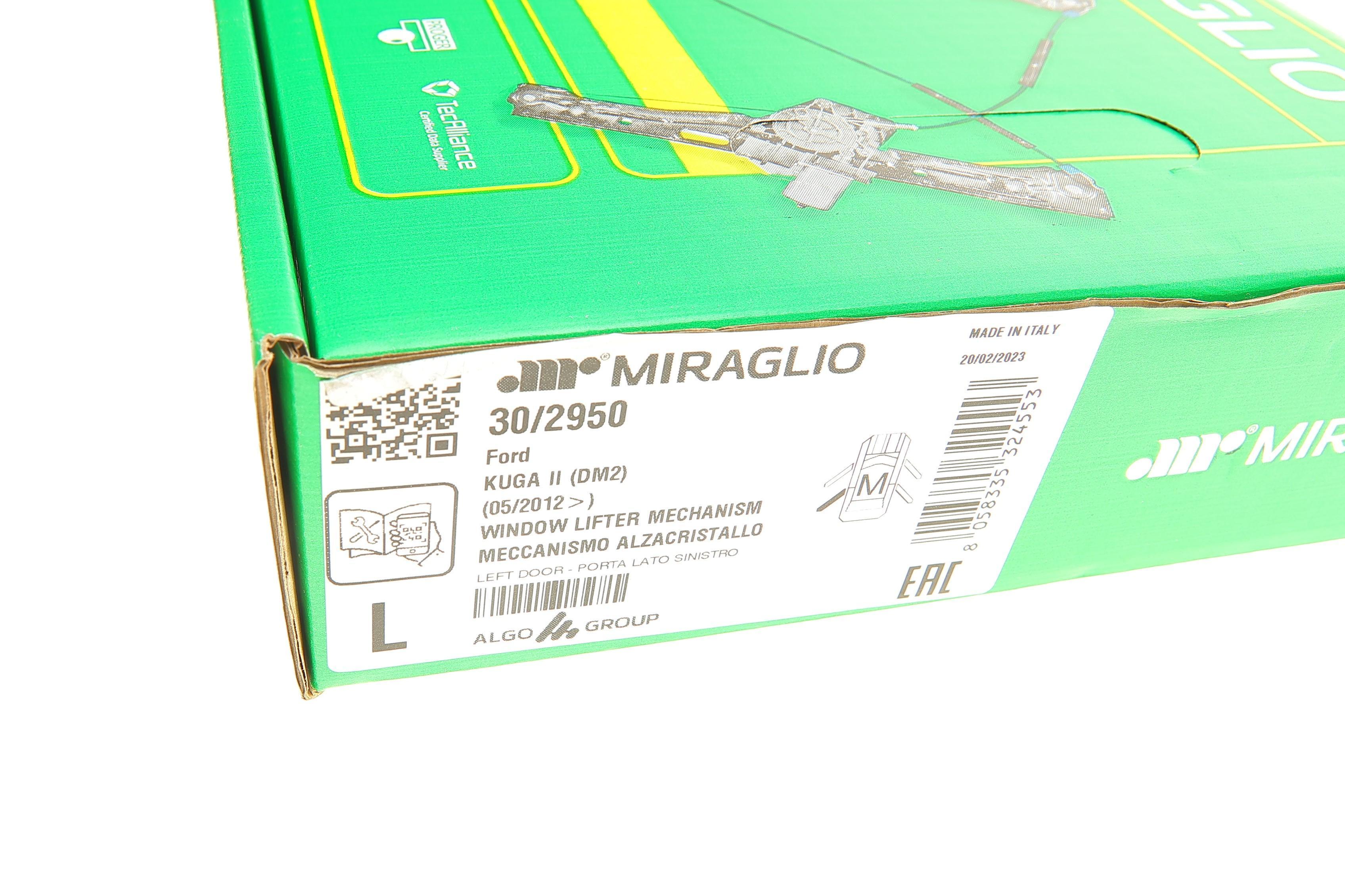 Склопідіймач (задній) Ford Kuga II 13- (L) (електро) (без моторчика)