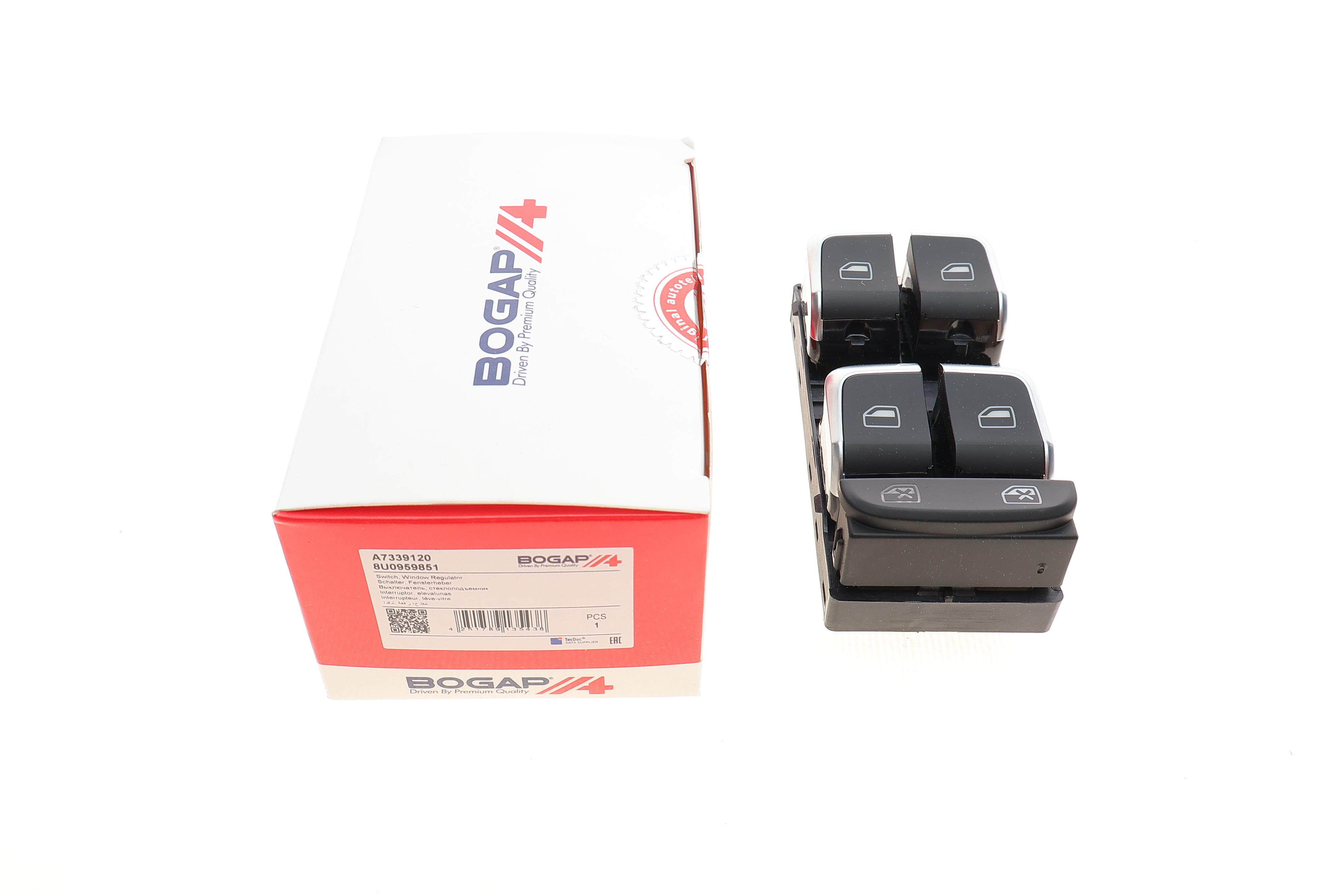 Кнопка склопідіймача Audi A1/Q3 10- (блок)