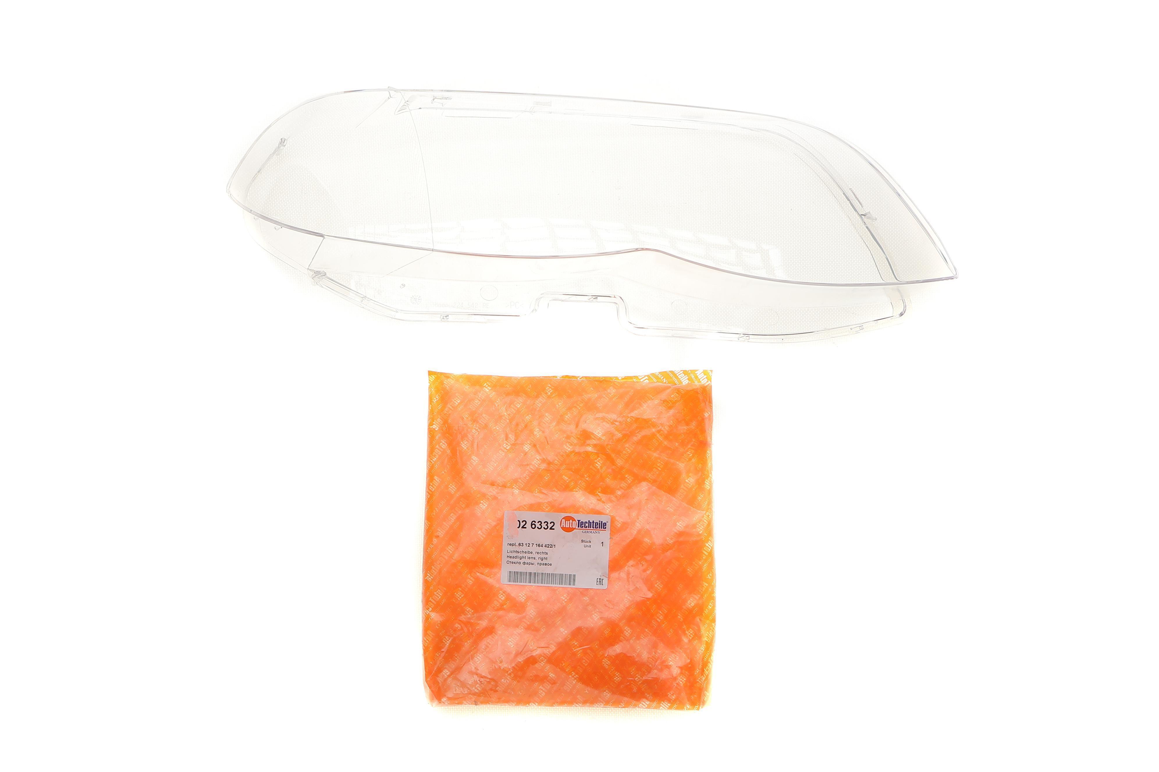 Скло фари BMW X5 (E53) 02-06 (R)