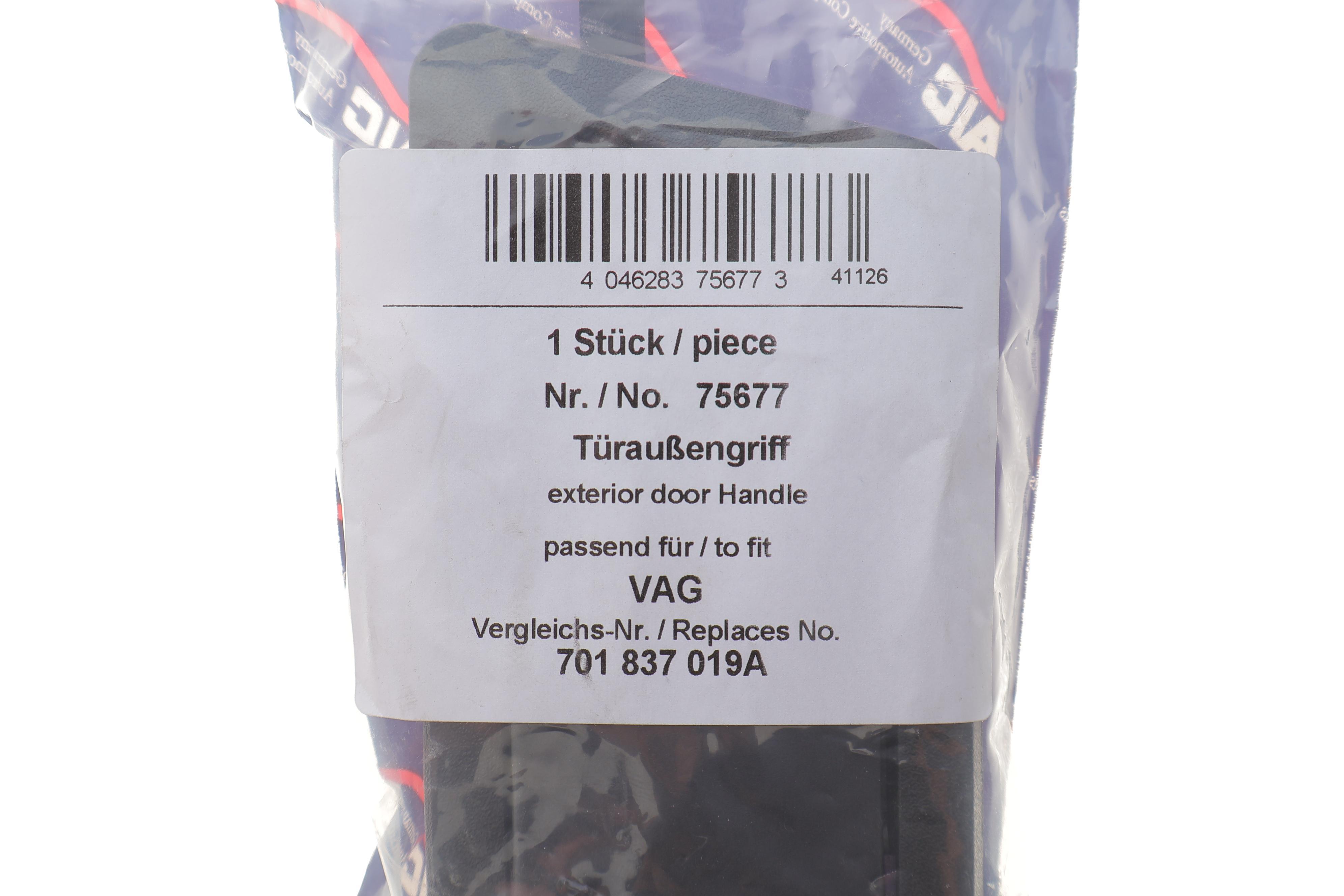 Ручка дверей (передніх/всередині) (L) VW T4 90-03 (чорна)