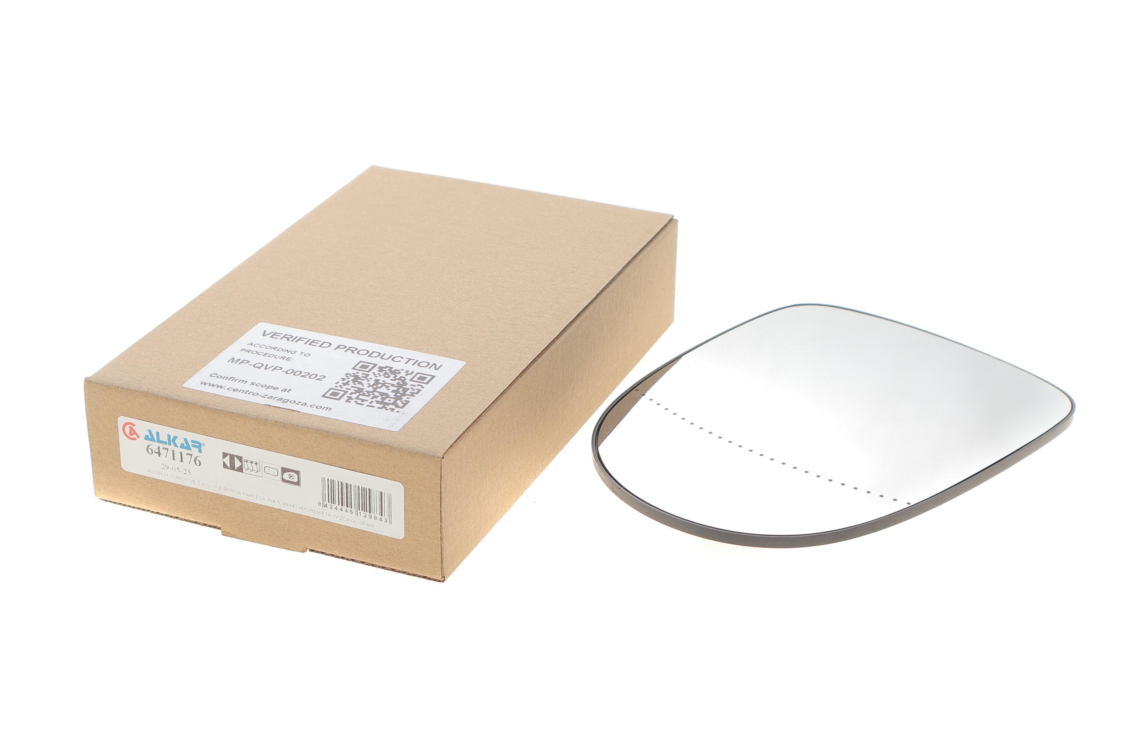 Скло дзеркала (з підігрівом) Renault Clio 09-