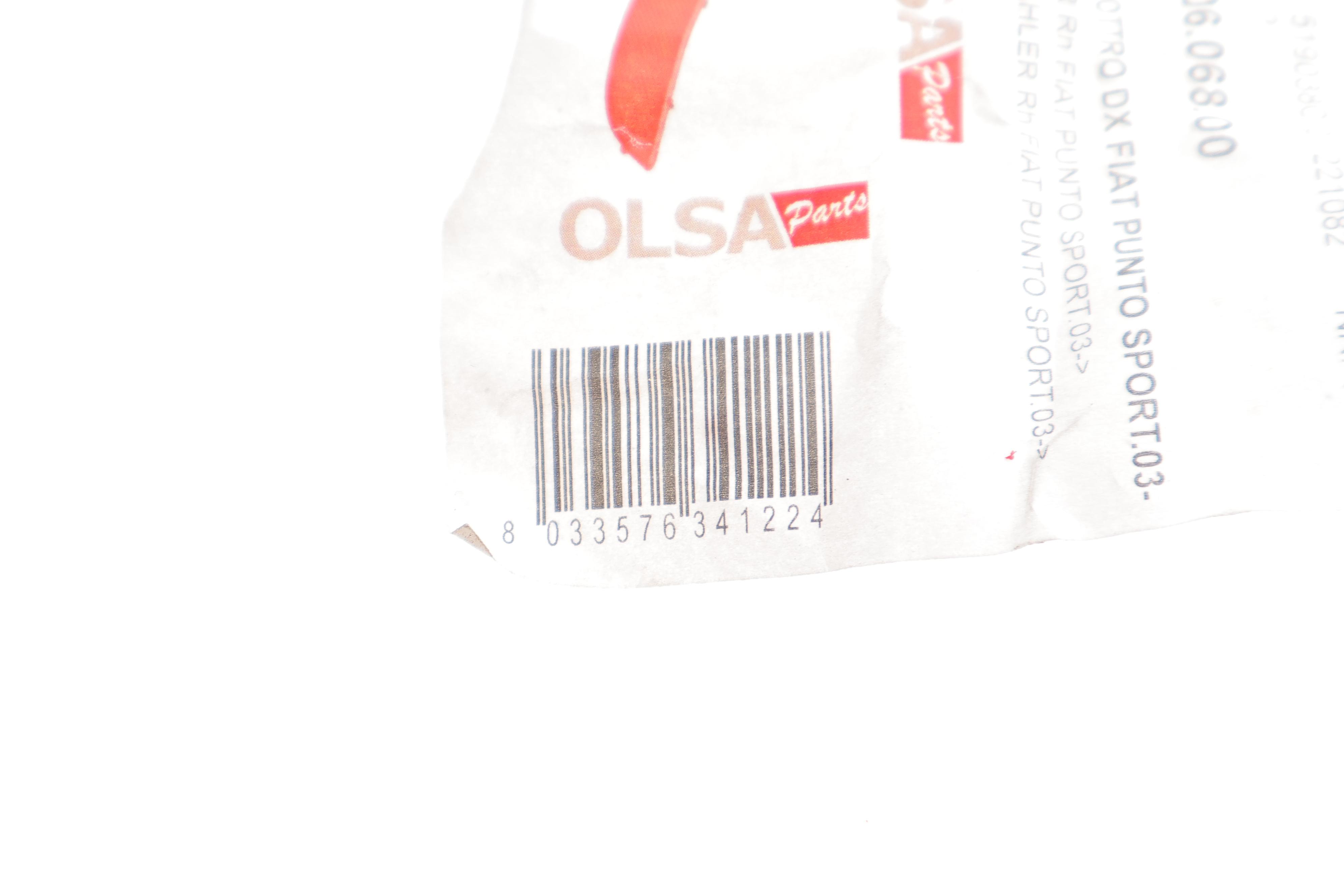 Світловідбивач бампера (заднього) Fiat Punto 00-12 (R)