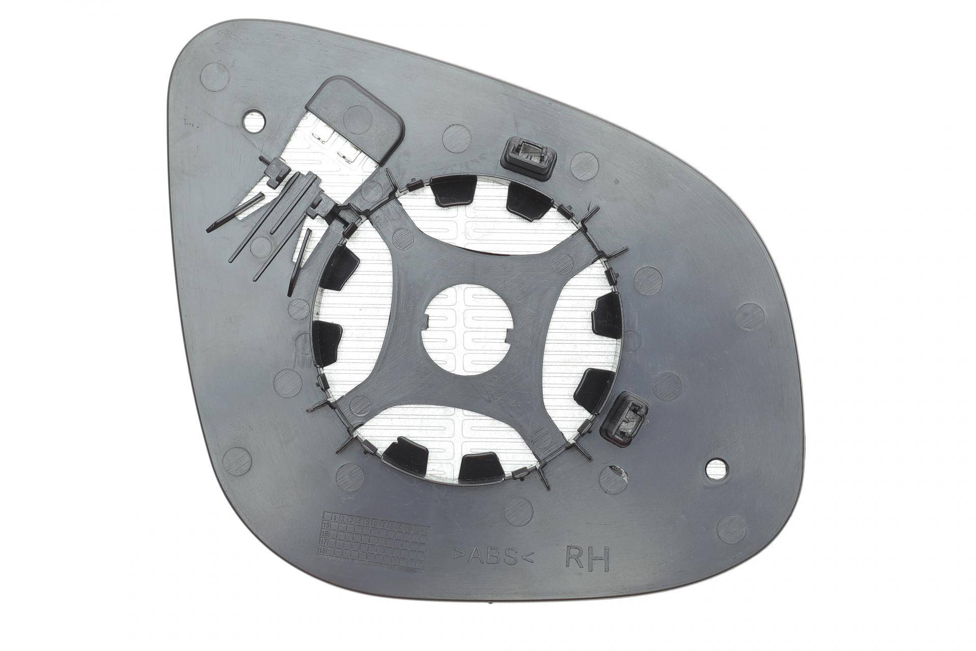 Скло дзеркала (з підігрівом) Renault Kangoo 13- (R)