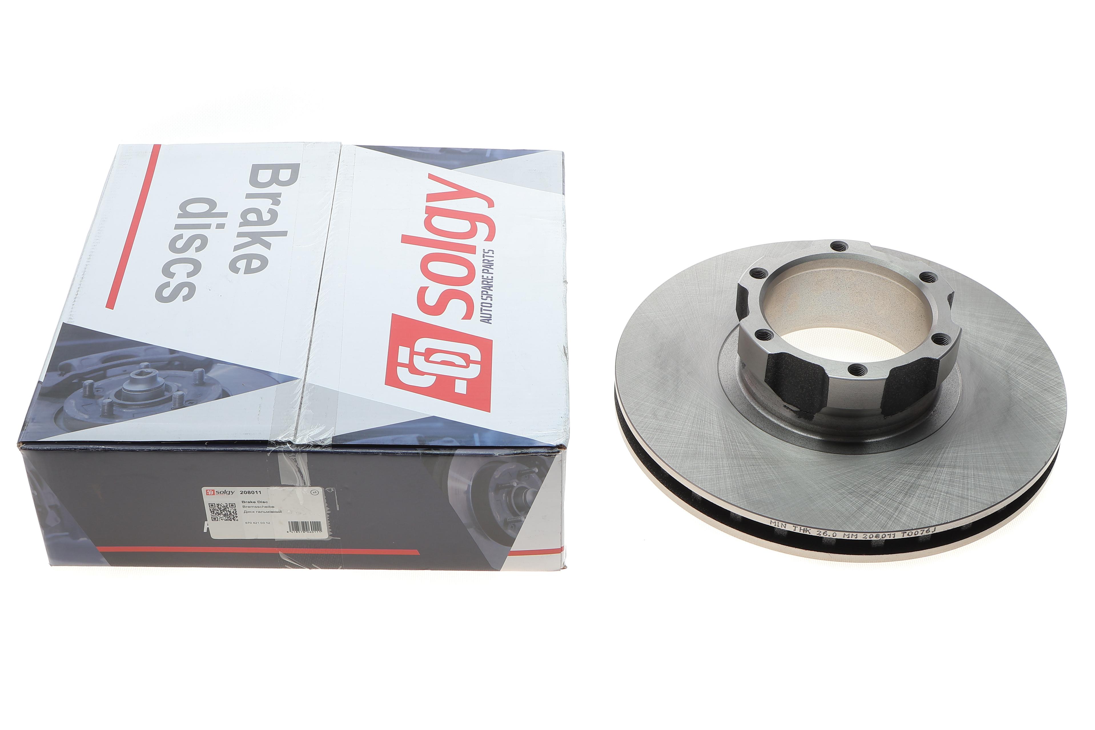 Диск гальмівний (передній) MB Vario 17.5" (324x30)