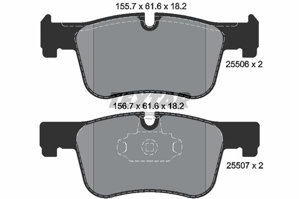Колодки гальмівні (передні) BMW 1 (F20)/3 (F30)/4 (F32) 10- (CBI) Q+