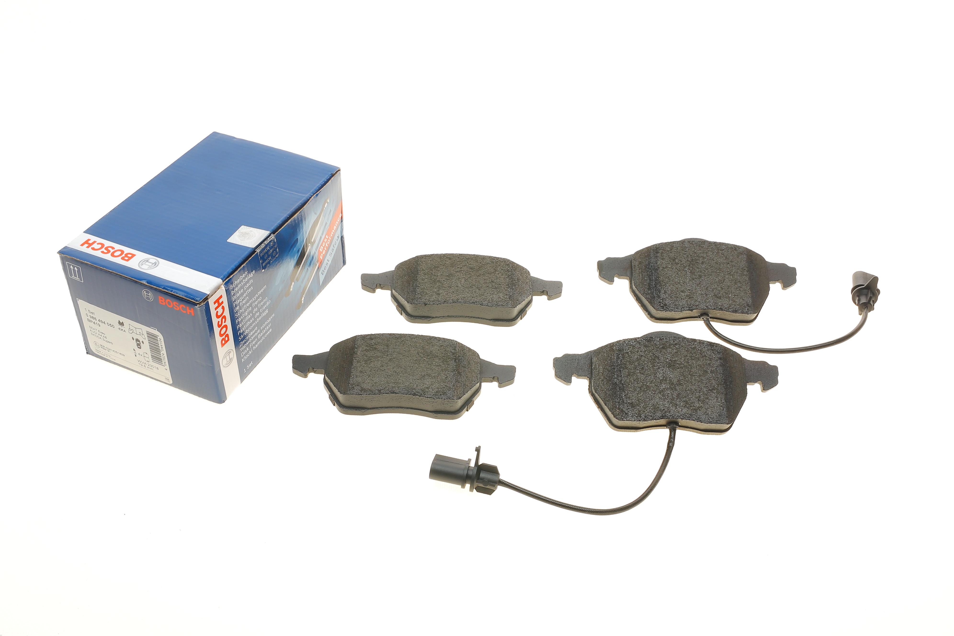 Колодки гальмівні (передні) Audi A4/A6/Skoda Superb/VW Passat 1.9TDI/2.5TDI 96-(з датчиками)(ATE)