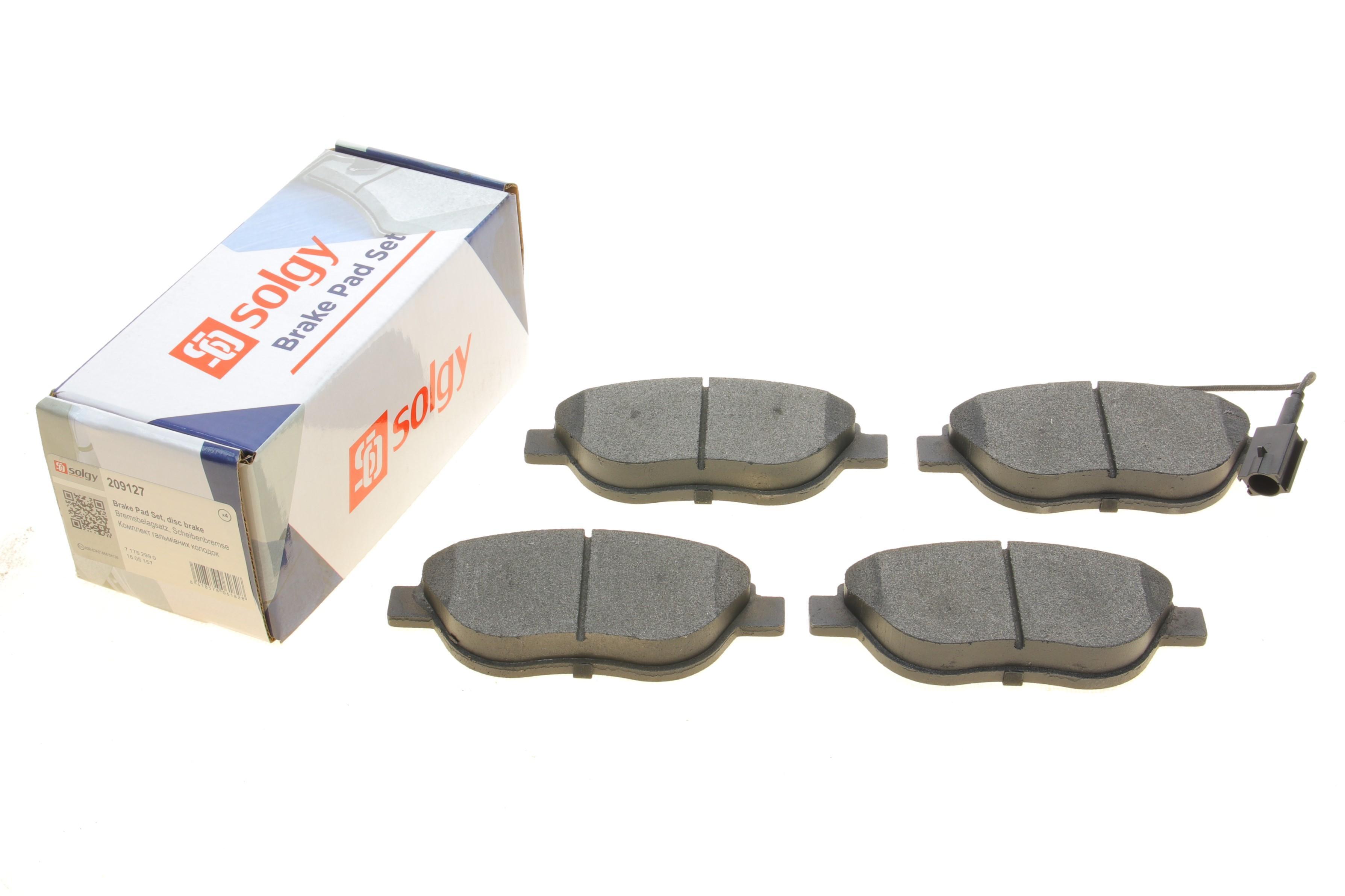 Колодки гальмівні (передні) Fiat Doblo 01-/Opel Combo 12- (Bosch)/(з датчиком)