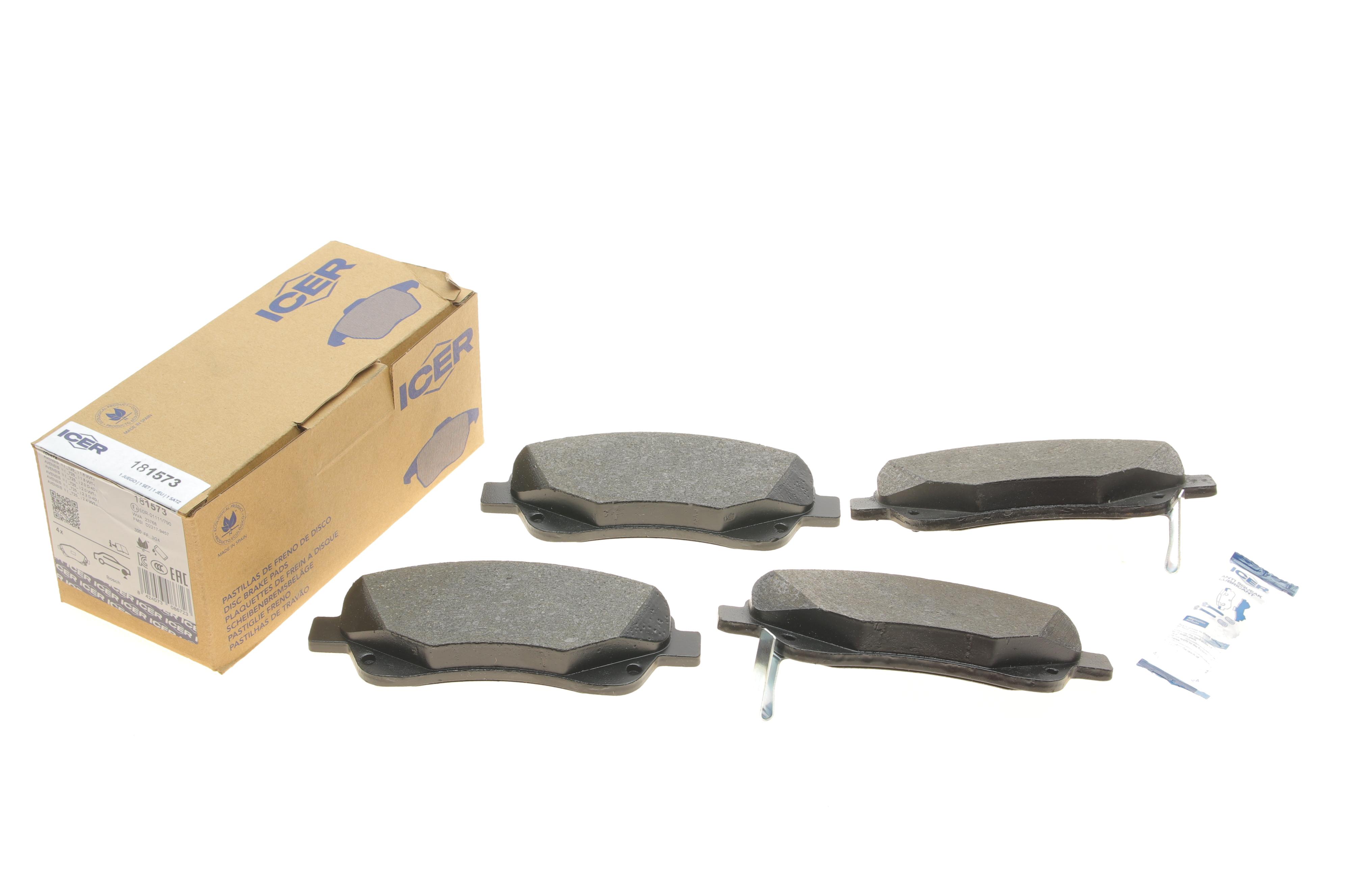 Колодки гальмівні (передні) Toyota Avensis 03-08/Corolla Verso 04-09