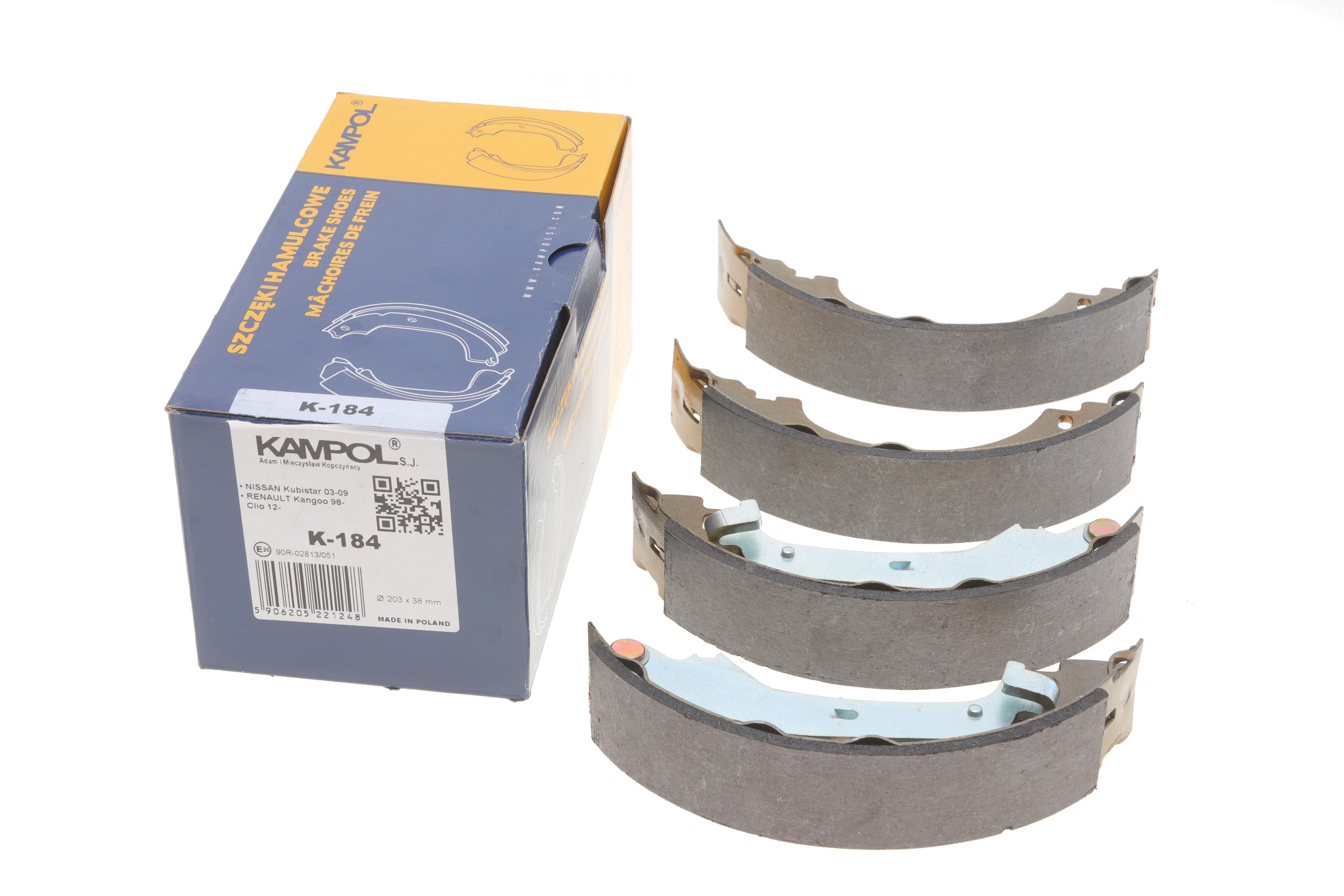 Колодки гальмівні (задні) Renault Kangoo 97- (барабанні) (203x38)