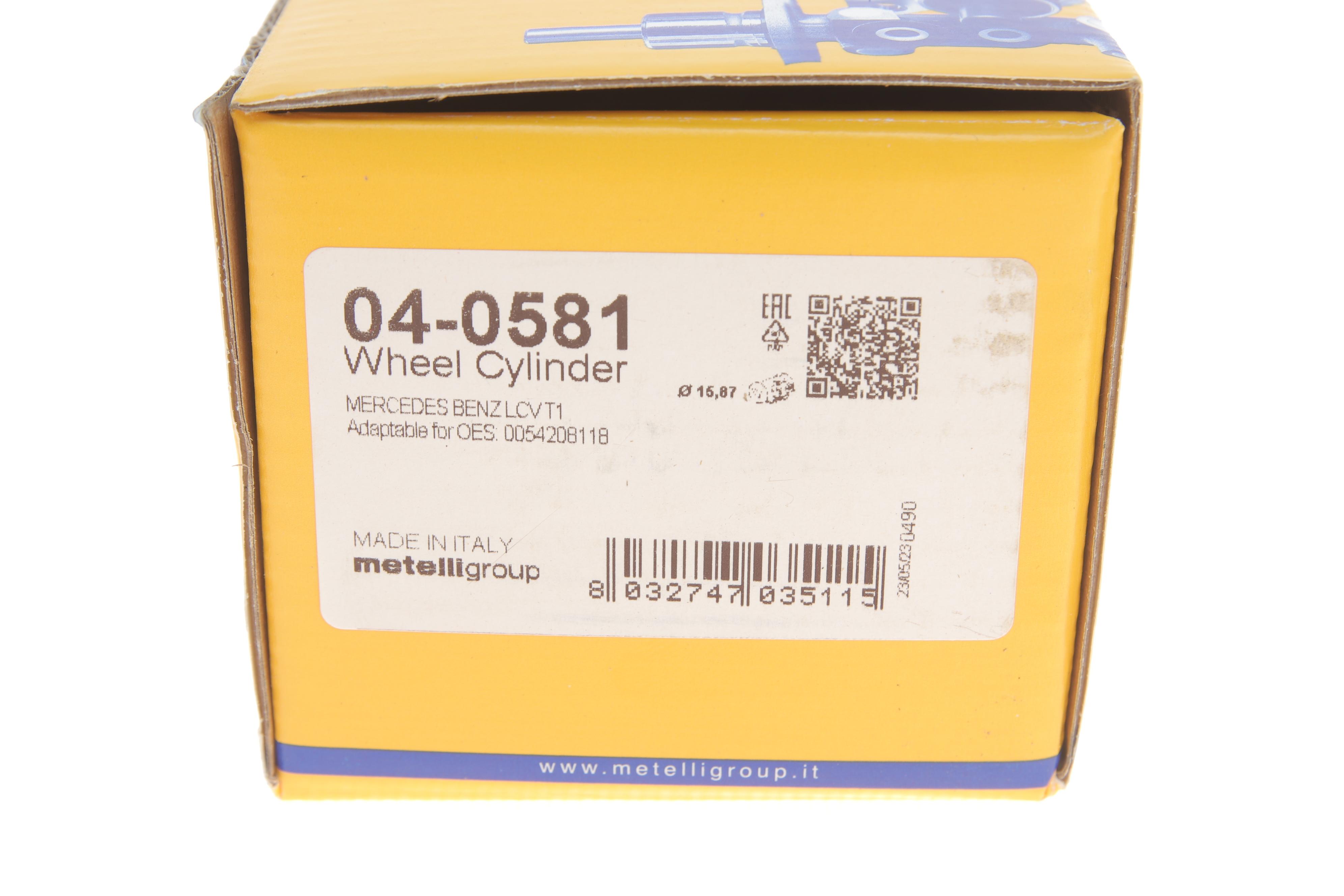 Циліндр гальмівний (задній) MB 207-310D 77-96