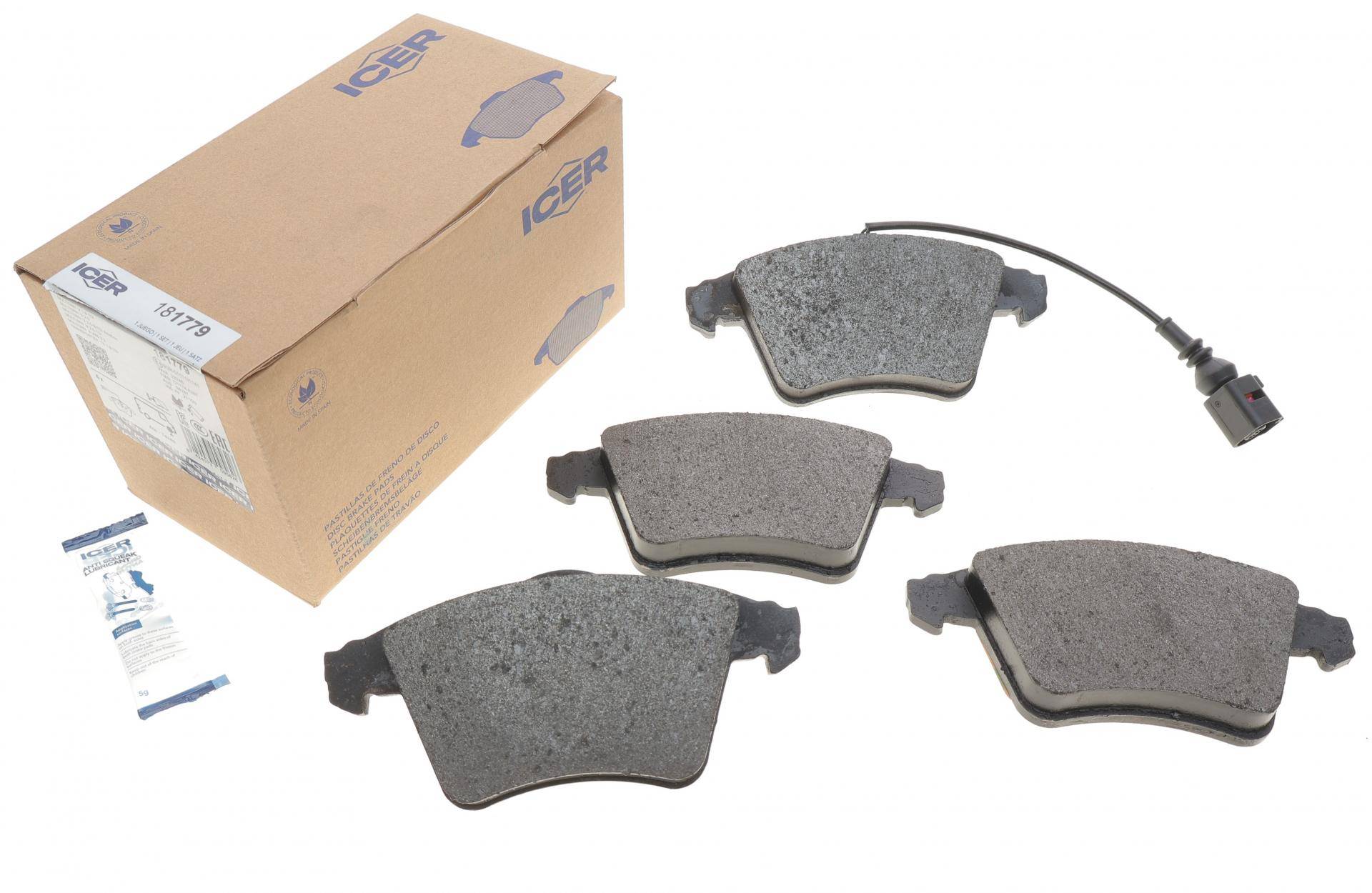 Колодки гальмівні (передні) VW T4 92-03/T5 03-15/T6 15-/Multivan V/VI 03- (+датчик)