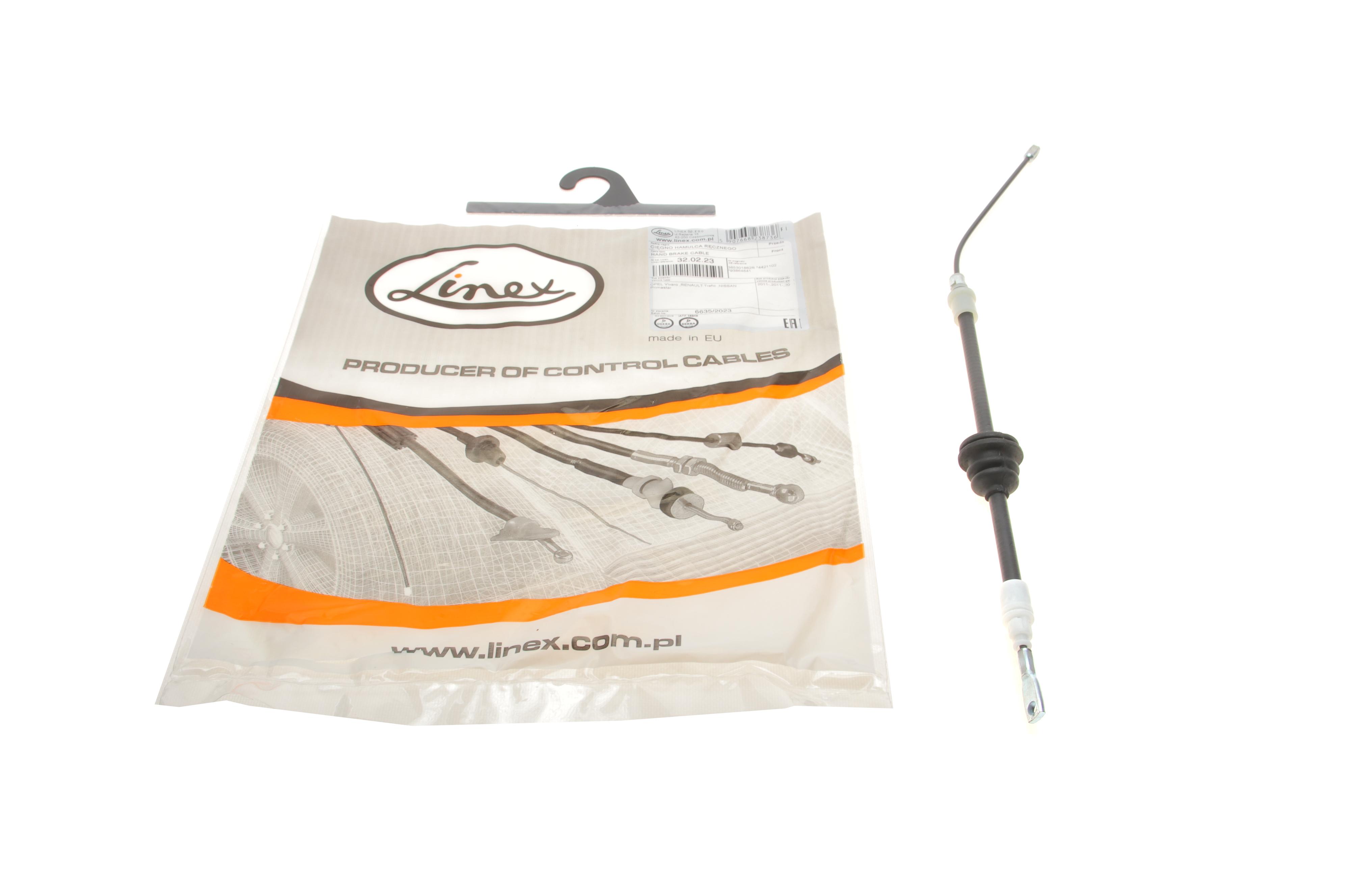 Трос ручника (передній) Renault Trafic II 01- (495mm)