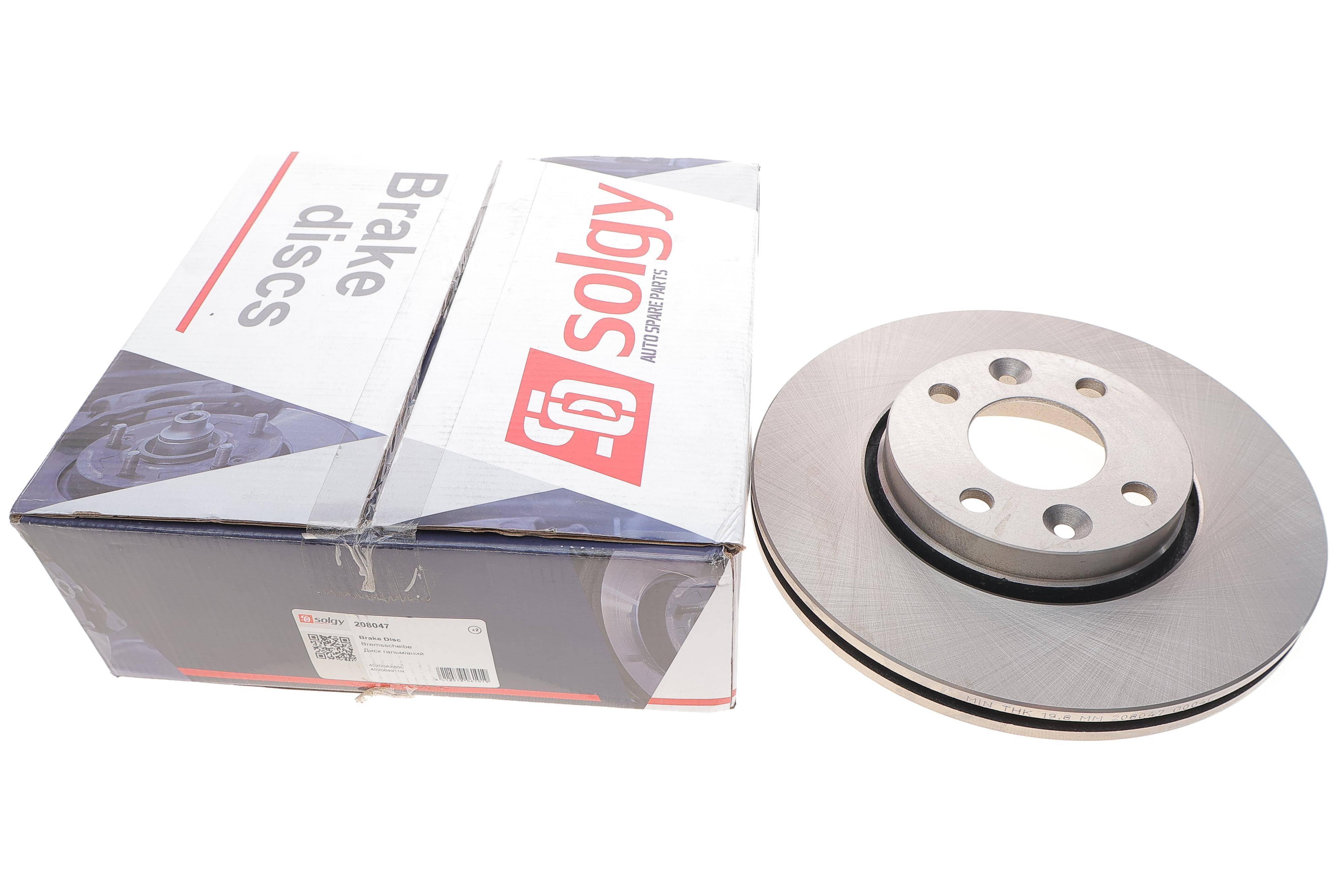 Диск гальмівний (передній) Renault Megane II/Clio II/III 1.2-1.5 dCI 02- (260x22)