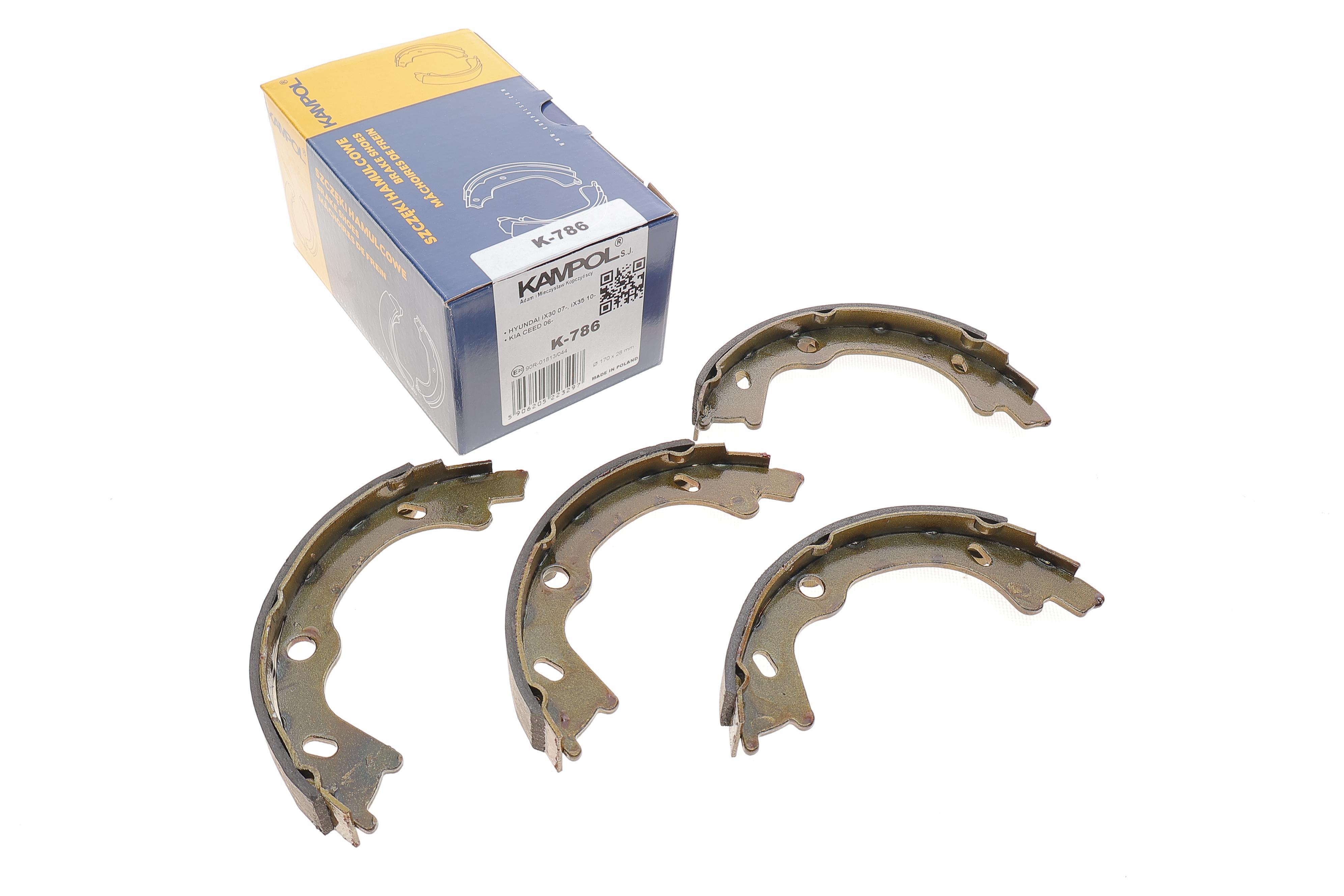 Колодки ручника Hyundai i30/Elantra 07-/Kia Cee'd 06- (167x27)