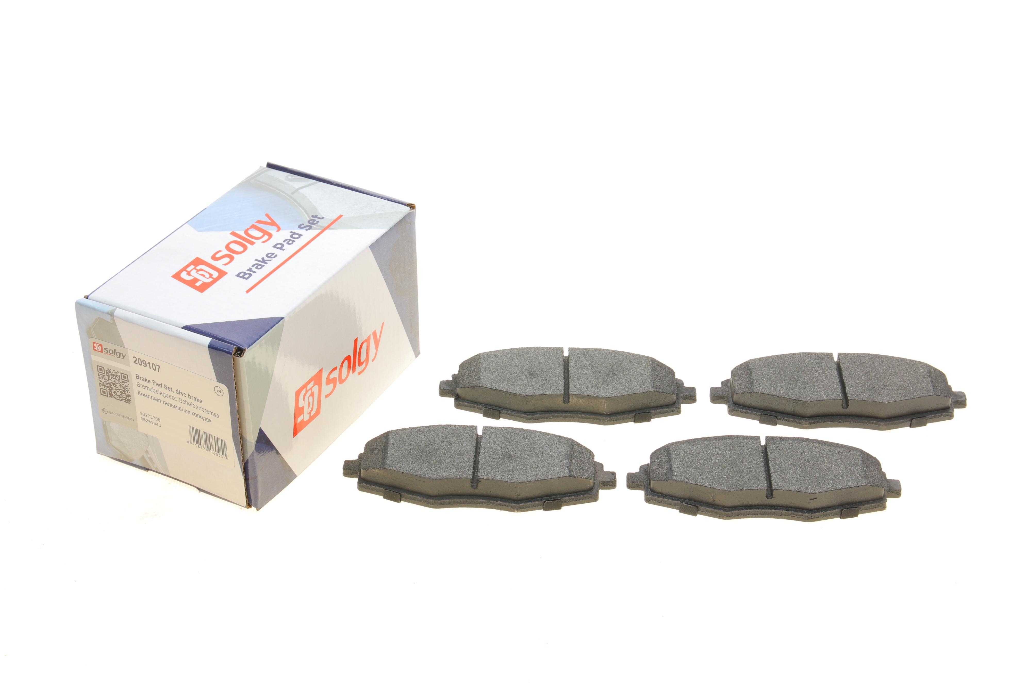 Колодки гальмівні (передні) Daewoo Lanos/Matiz 98-